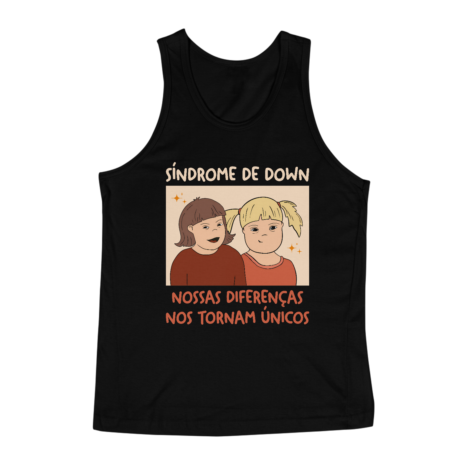 Nome do produto: NOSSAS DIFERENÇAS NOS TORNAM ÚNICOS [1] [REGATA]