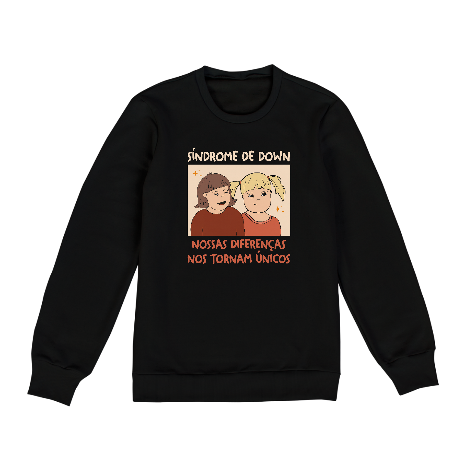 Nome do produto: NOSSAS DIFERENÇAS NOS TORNAM ÚNICOS [1] [MOLETOM UNISSEX]