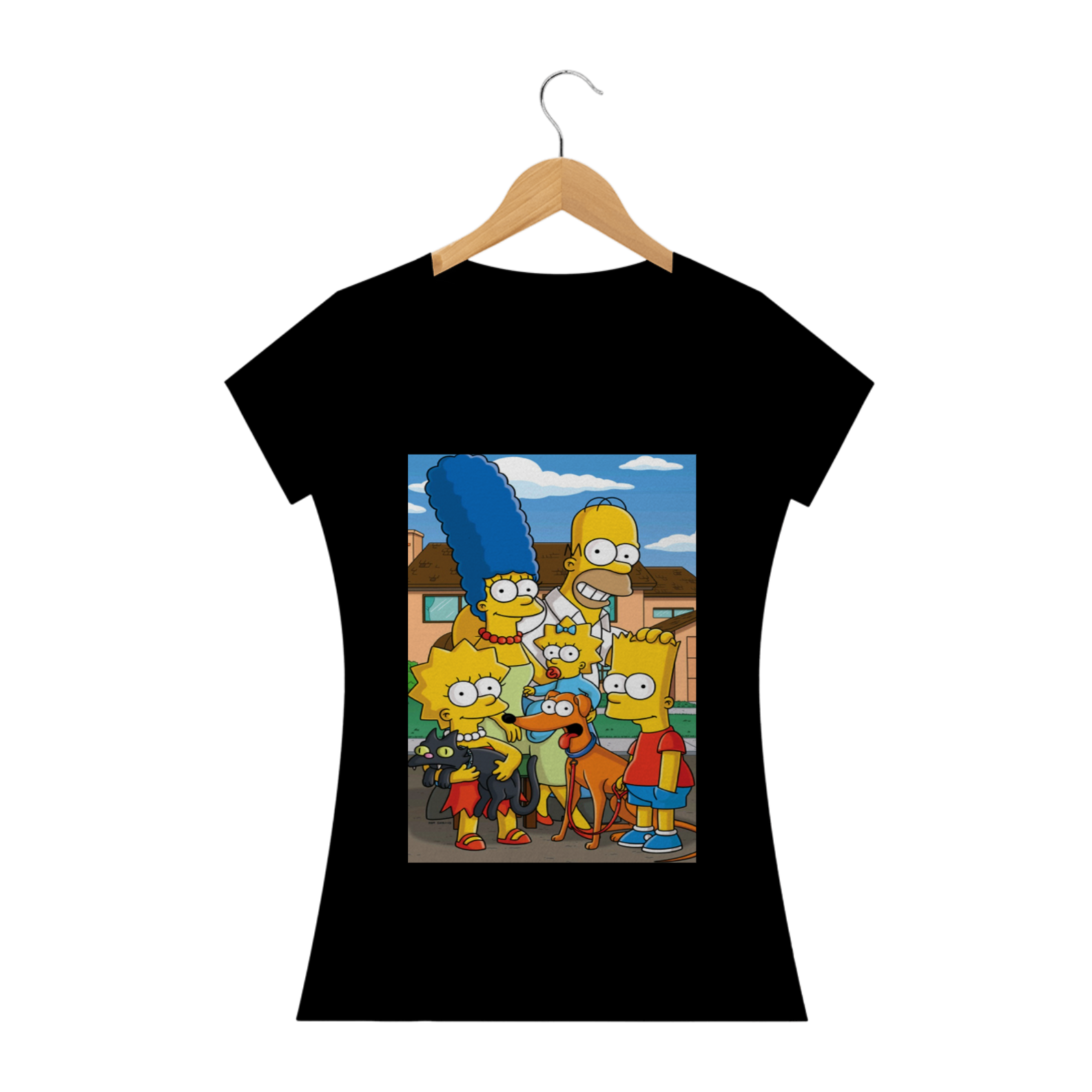 Nome do produto: Camisas feminina do Simpsons personalizadas 