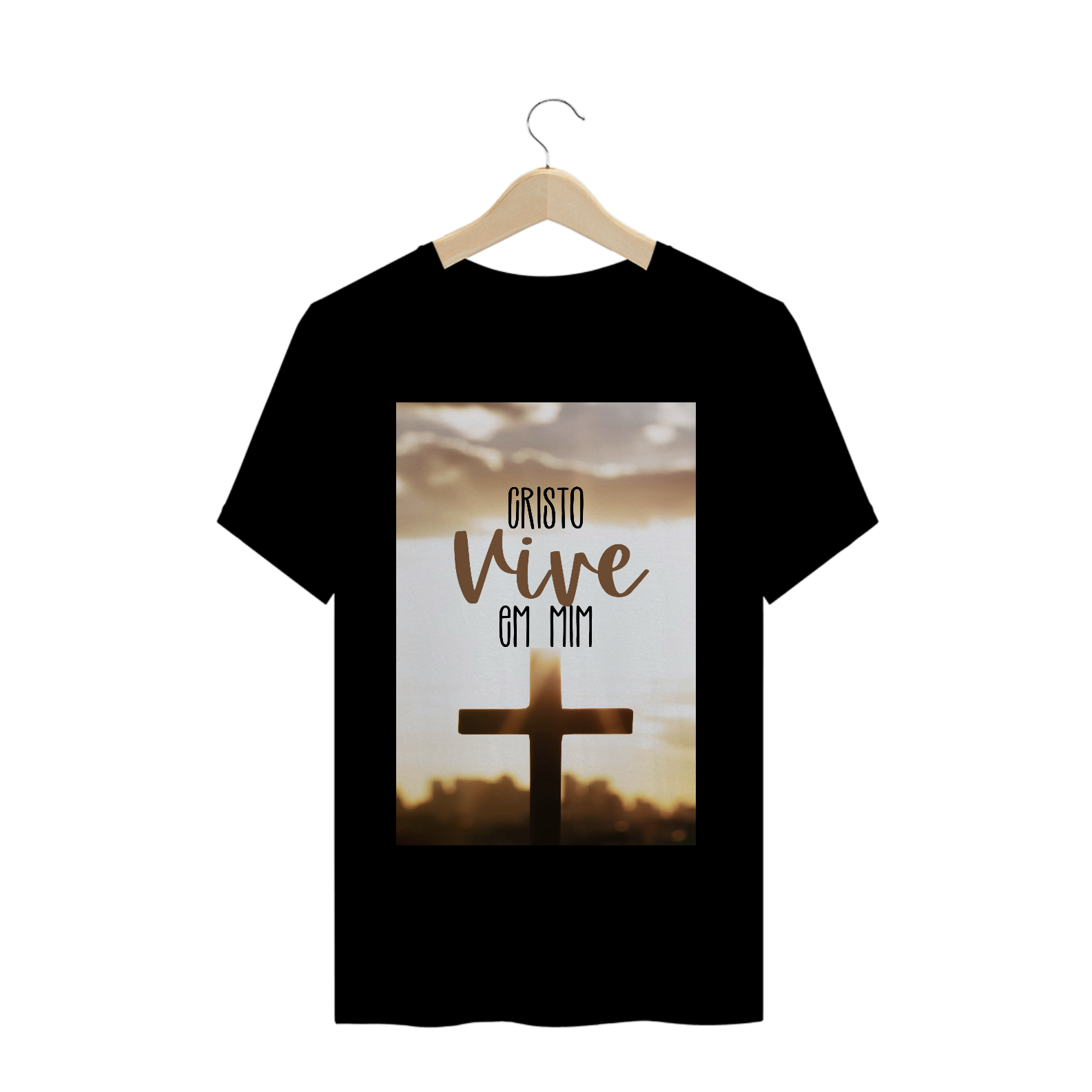 Nome do produto: Camisa masculina CRISTO VIVE em MIM