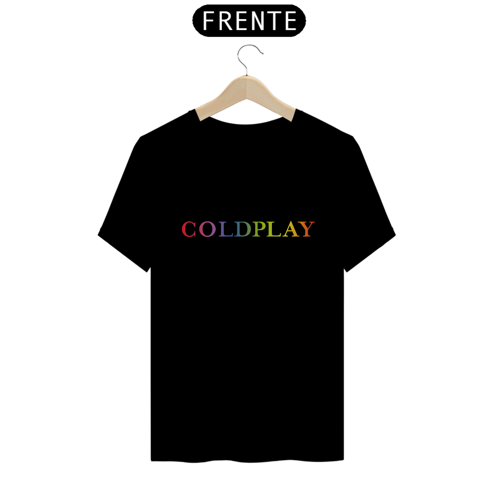Camiseta Coldplay Logo Colors