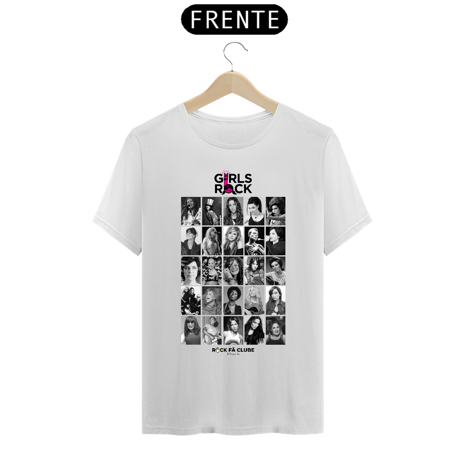 Nome do produto: Camisa Mulheres do Rock - branca - prime