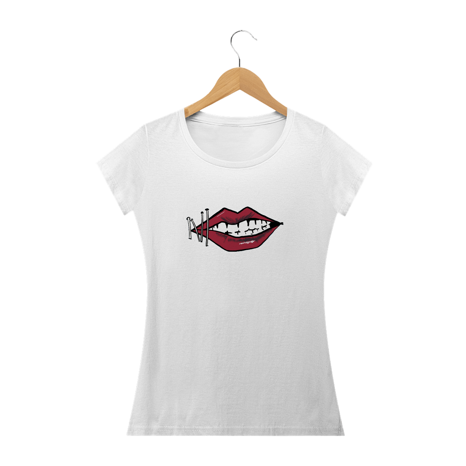 Nome do produto: Camisa Maneskin - Boca - Baby Long