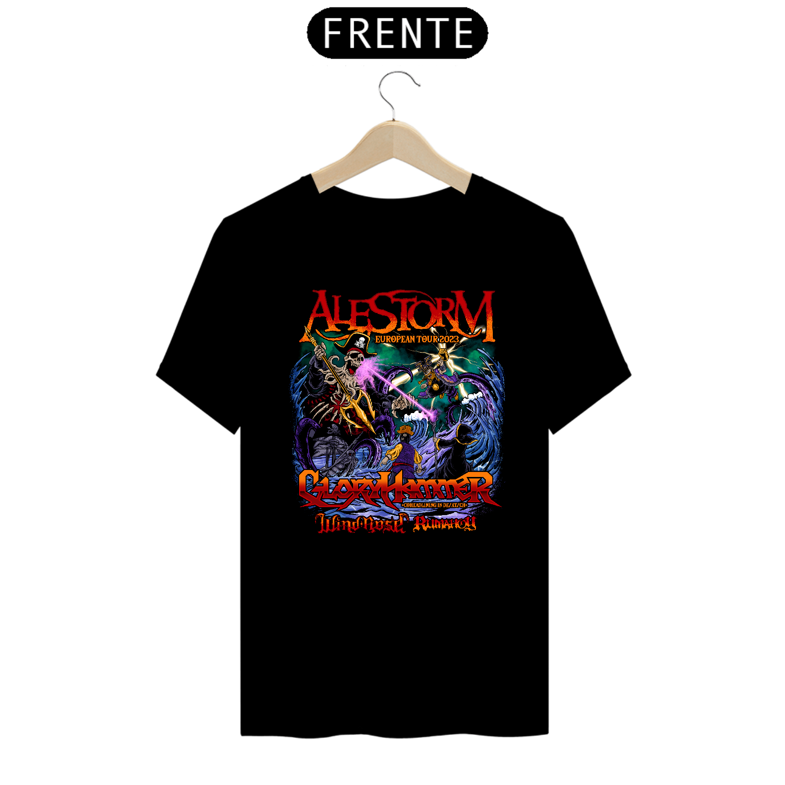 Nome do produto: Camisa Gloryhammer - European Tour 2023