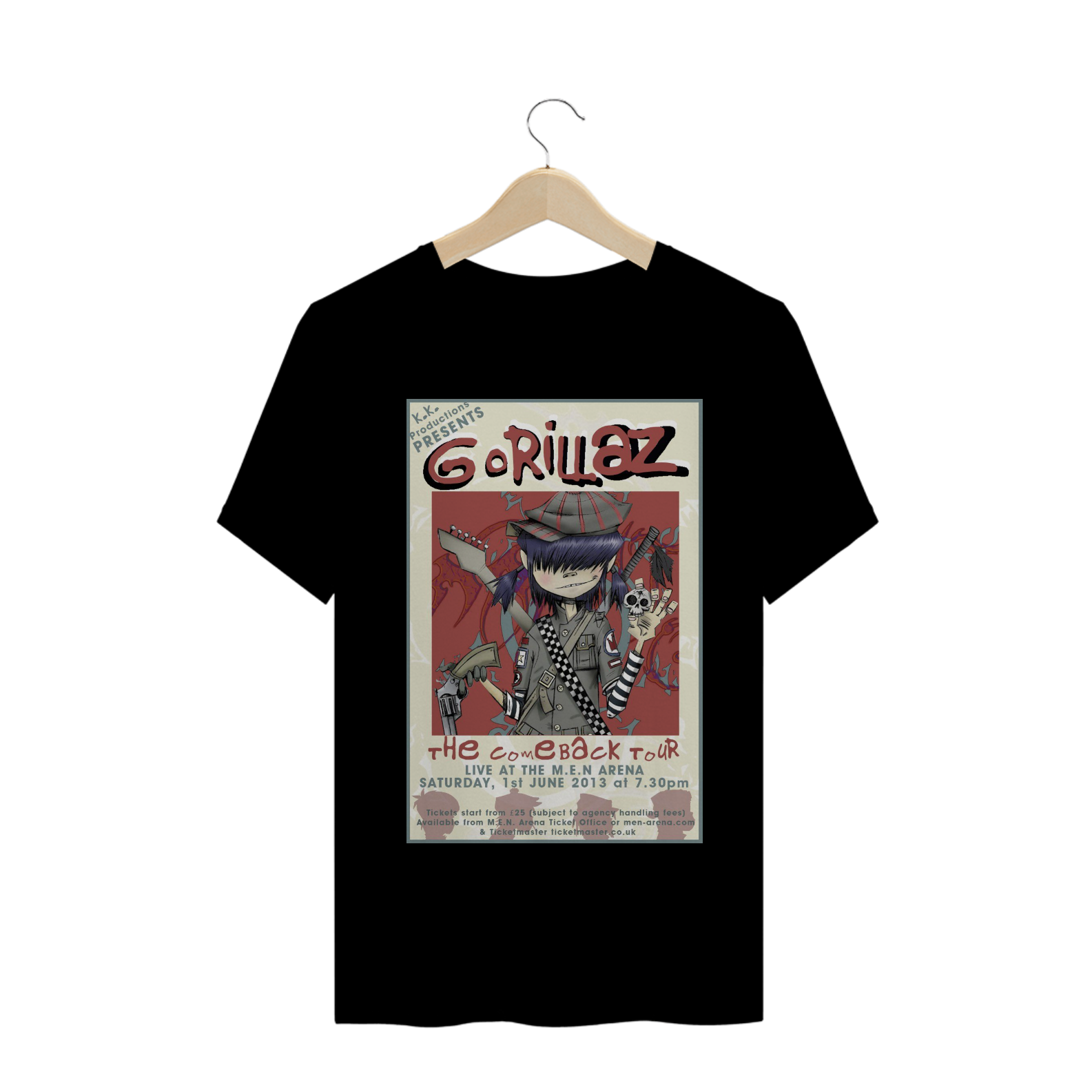 Nome do produto: Camisa - Gorillaz - The Comeback Tour