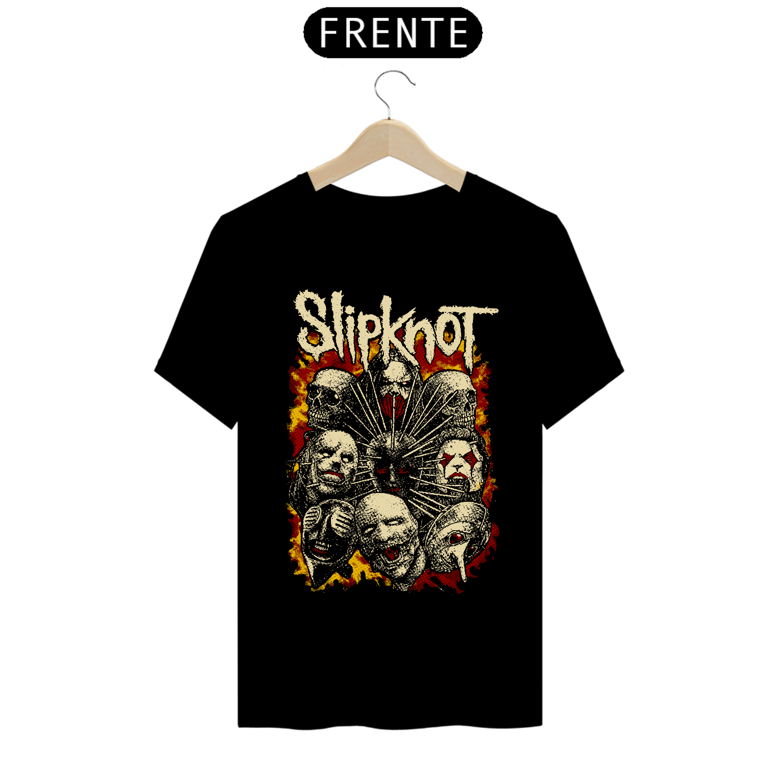 Nome do produto: Camisa Slipknot - Fogo