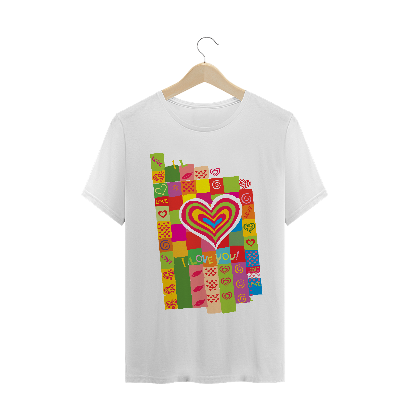 Nome do produto: camiseta - Namorados - I love you