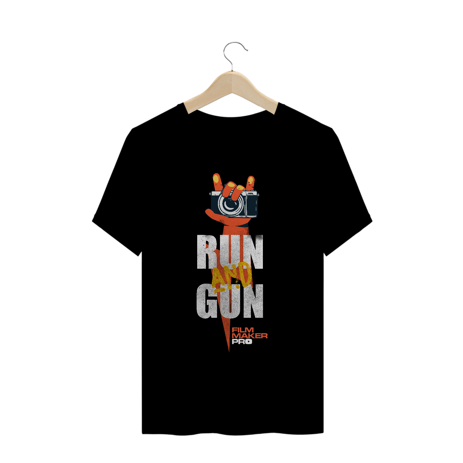 Nome do produto: RUN AND GUN - Camiseta