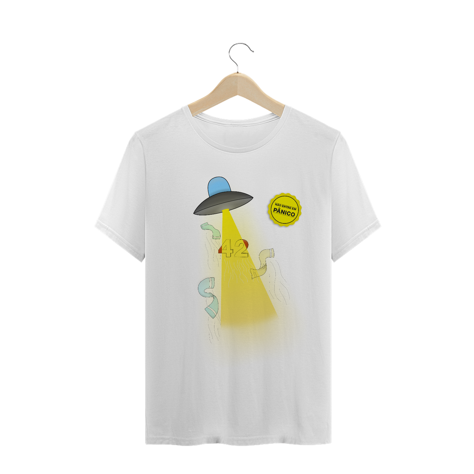 Nome do produto: Abdução 42 (Guia do Mochileiro) - BRANCA