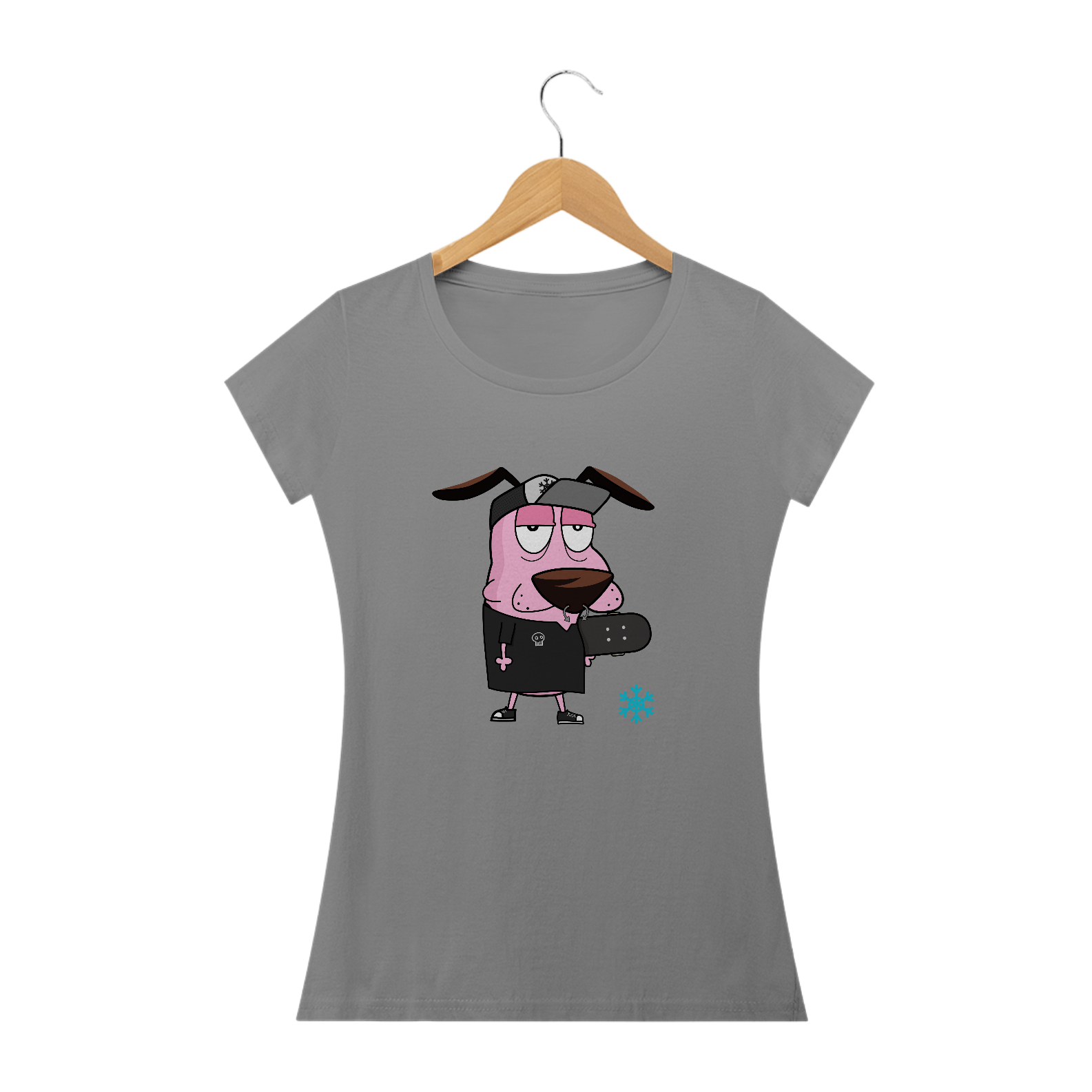 Nome do produto: Coragem, o Cão Punk! - Baby Look