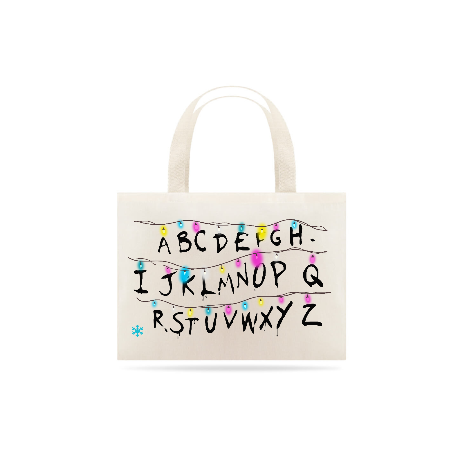 Nome do produto: Letras Brilhantes (Stranger Things) - EcoBag