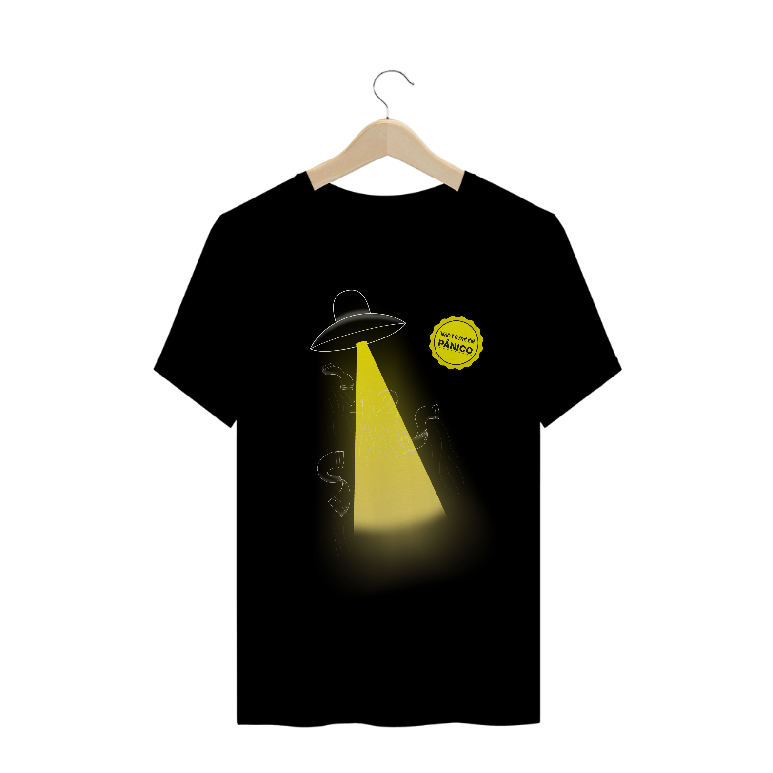 Nome do produto: Abdução 42 (Guia do Mochileiro) - PRETA