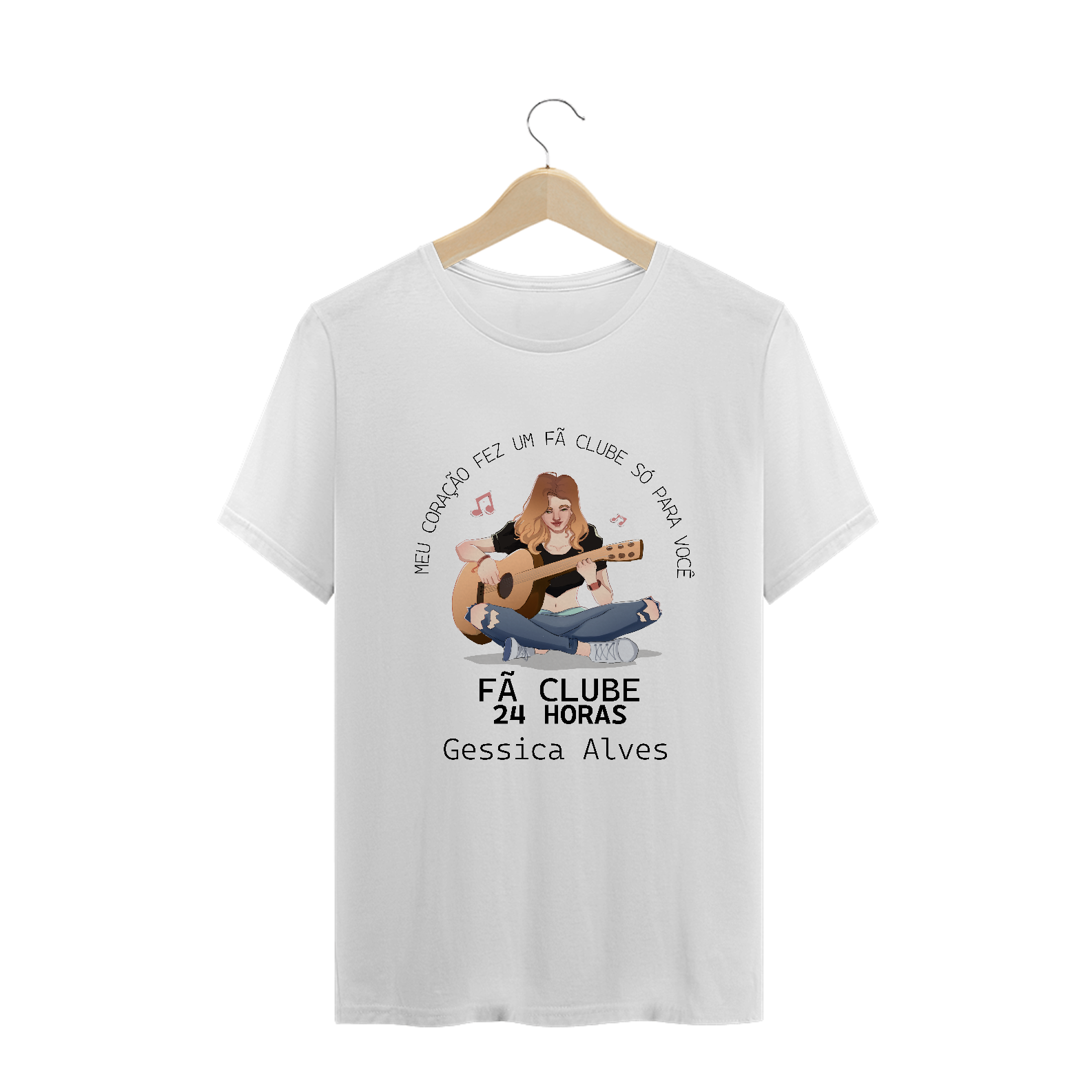 Nome do produto: Fã CLUB 24 (Letras Pretas) - T-Shirt Classic