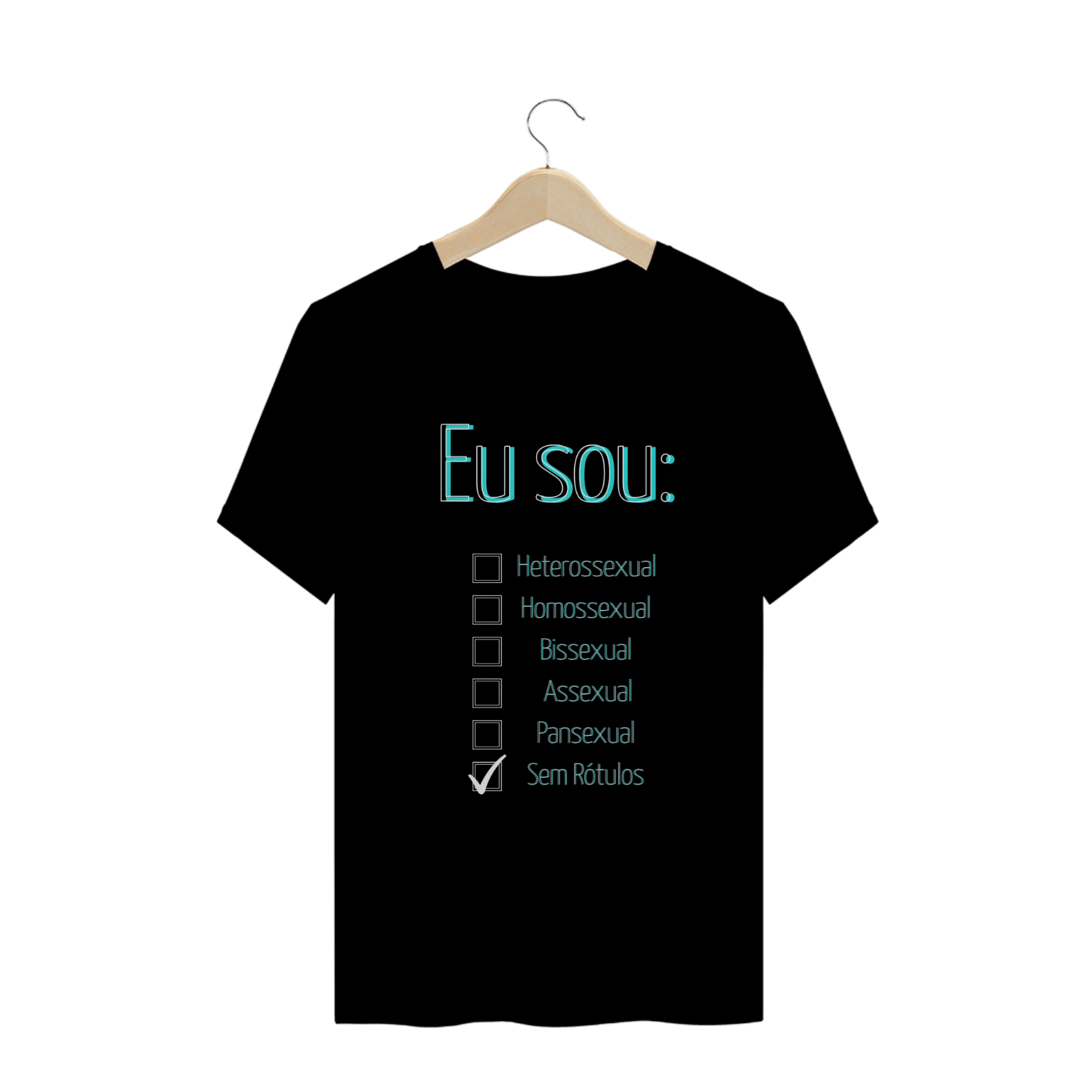 Nome do produto: T-Shirt Sem Rótulos