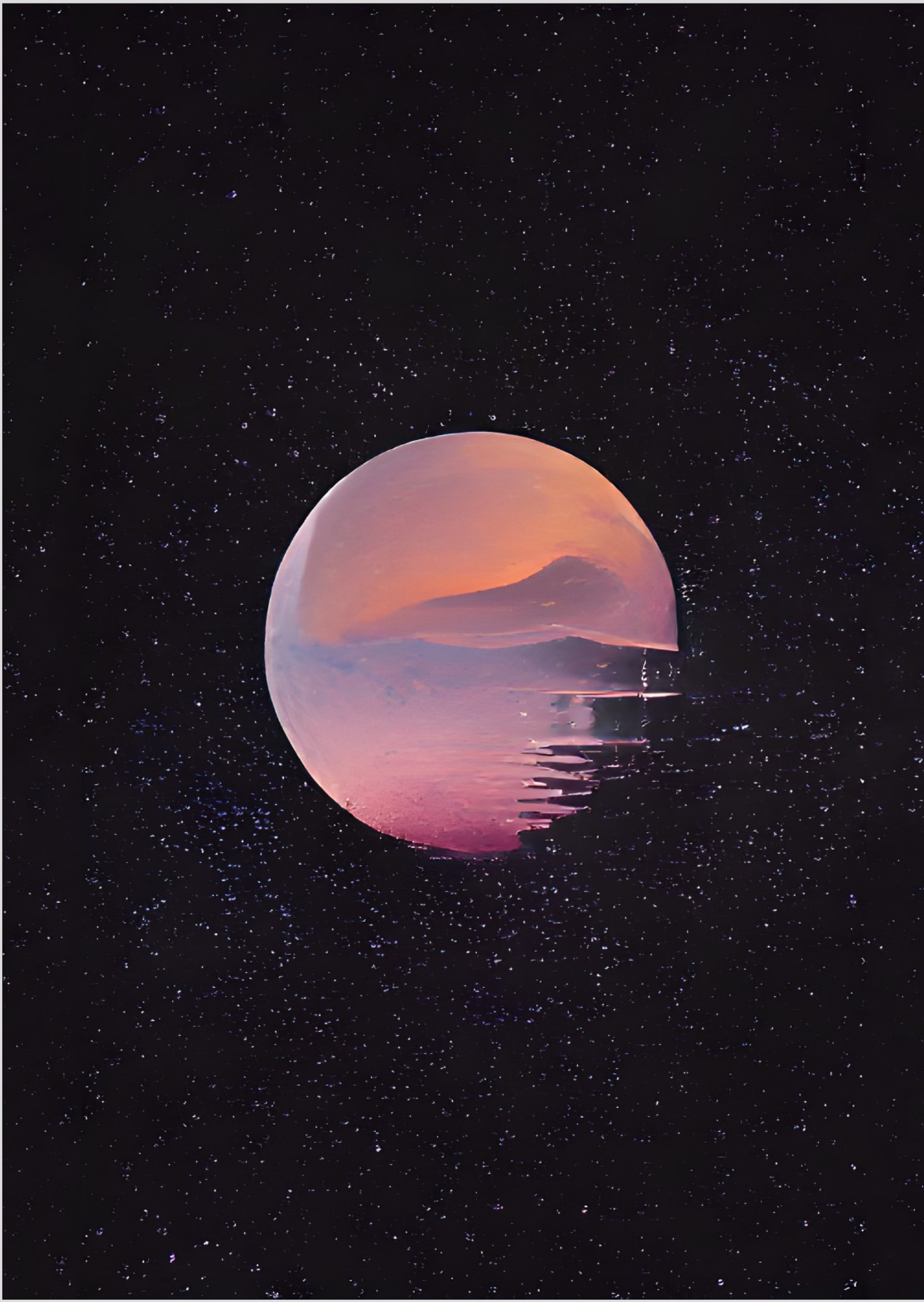 Nome do produto: Poster Lua Pink