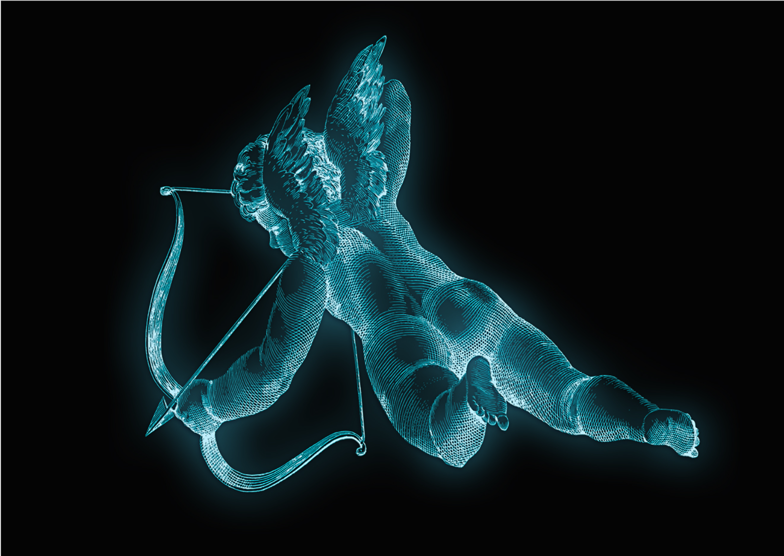 Nome do produto: Poster Cupido Azul