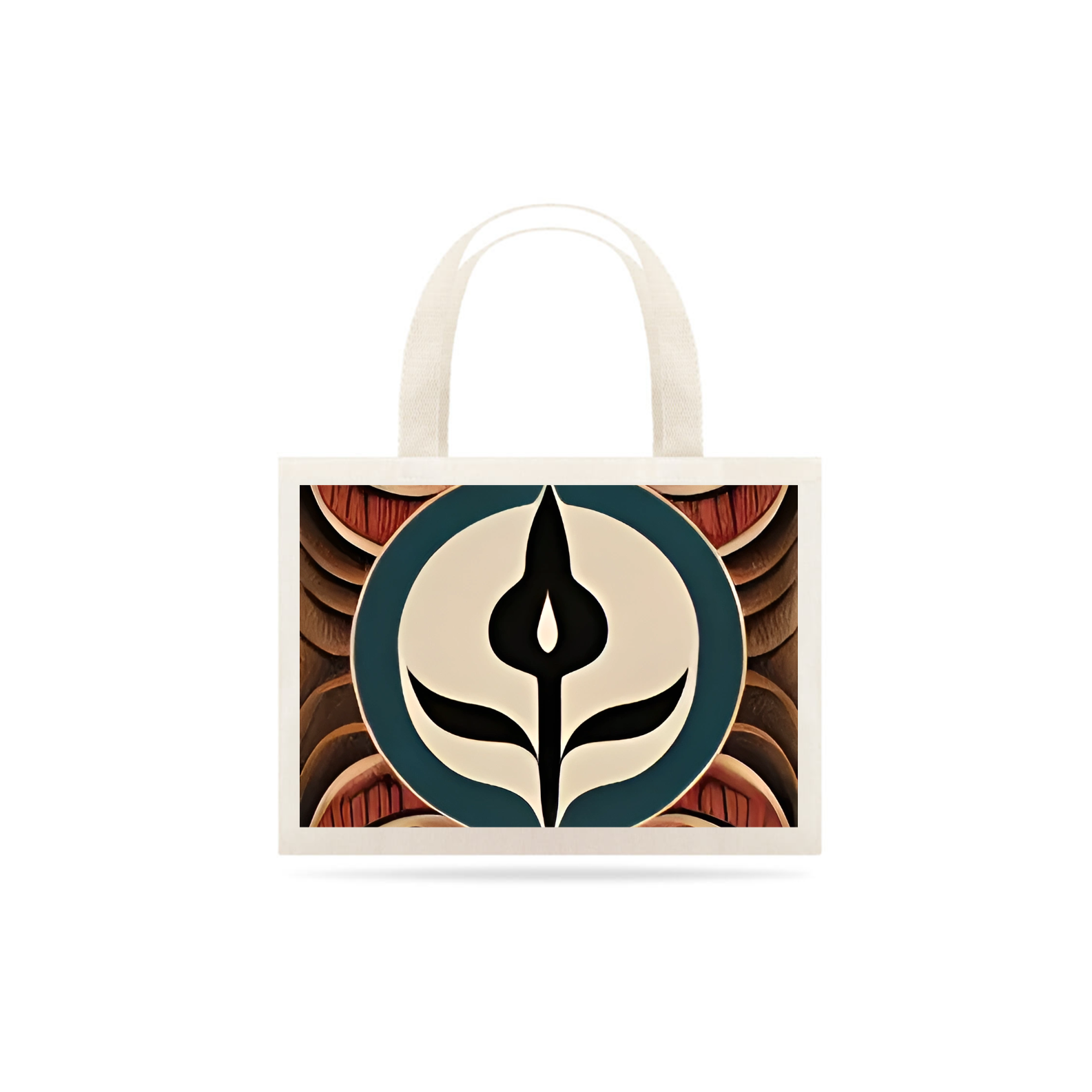 Nome do produto: Ecobag Tribal madeira 1