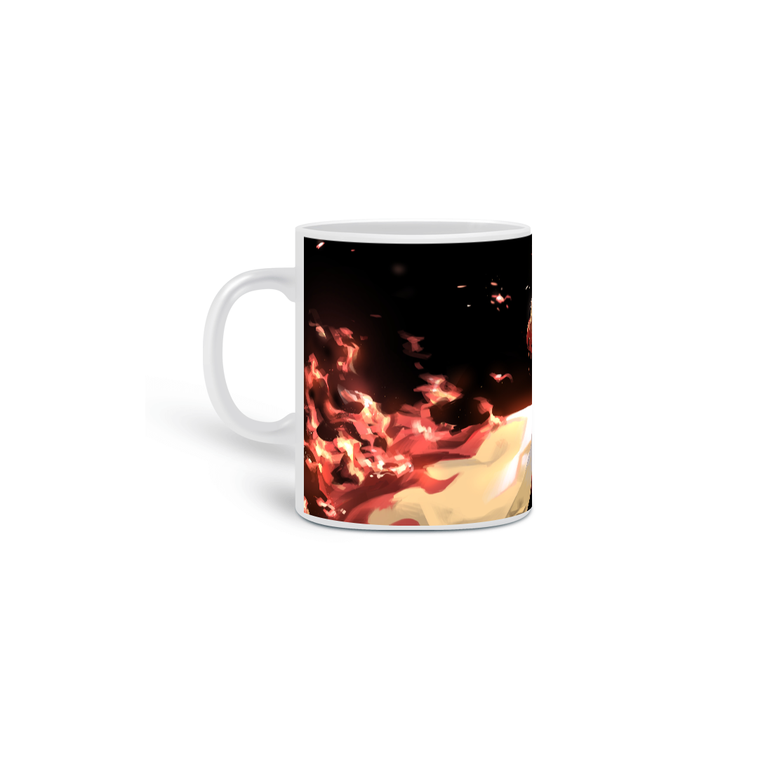 Nome do produto: CANECA PERSONALIZADA (KYOJURO RENGOKU) Demon Slayer