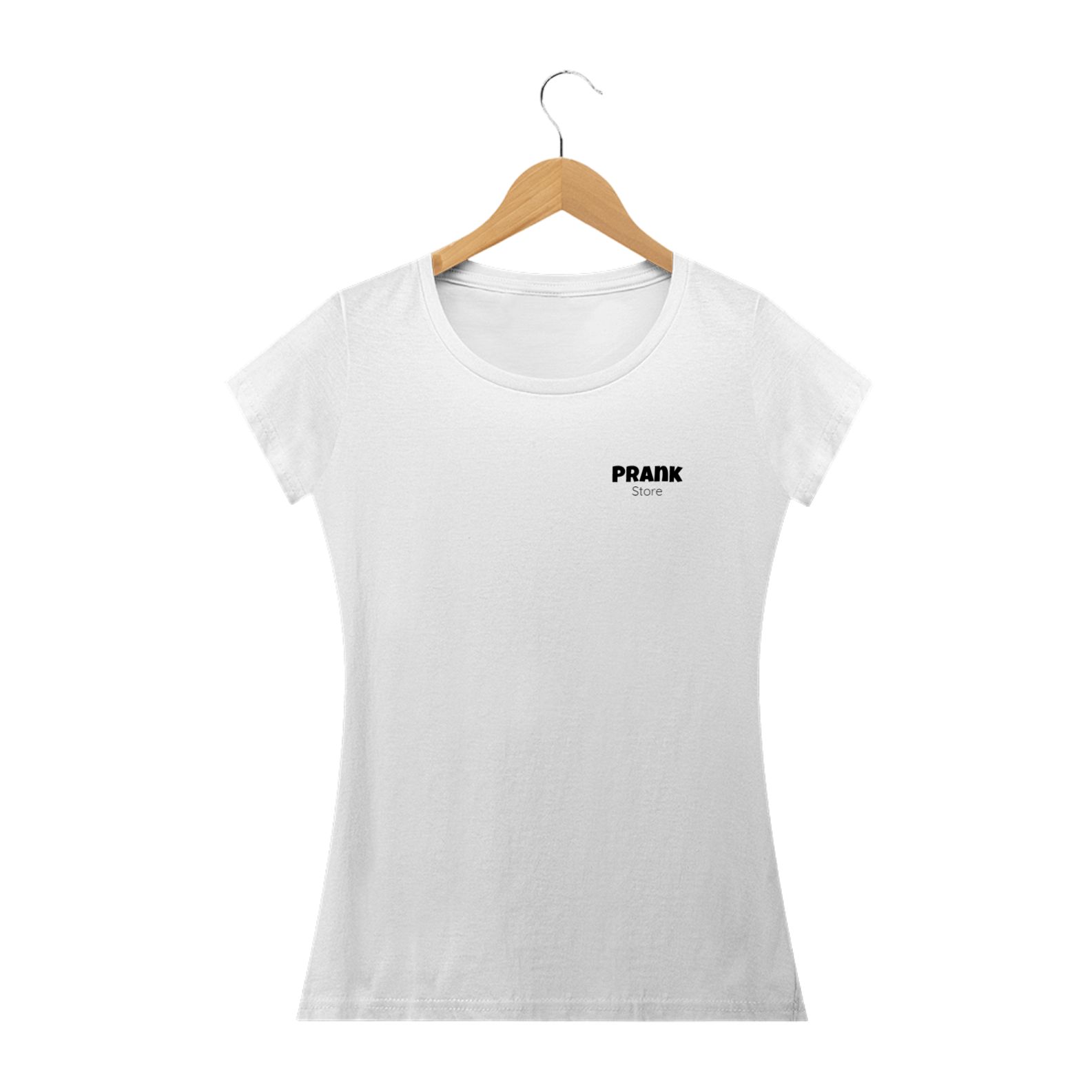 Nome do produto: T-shirt Feminina Branca e Colorida (letra preta) Prank Store