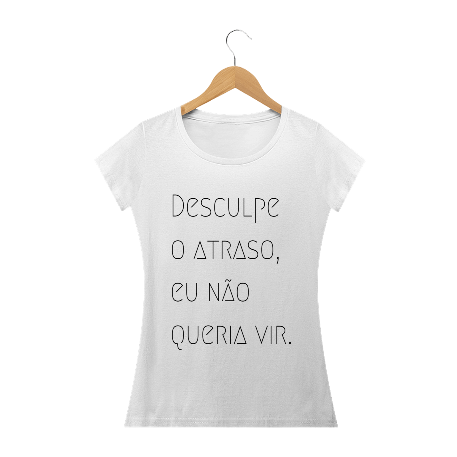 Nome do produto: T-shirt Feminina Branca e colorida (letra preta) \