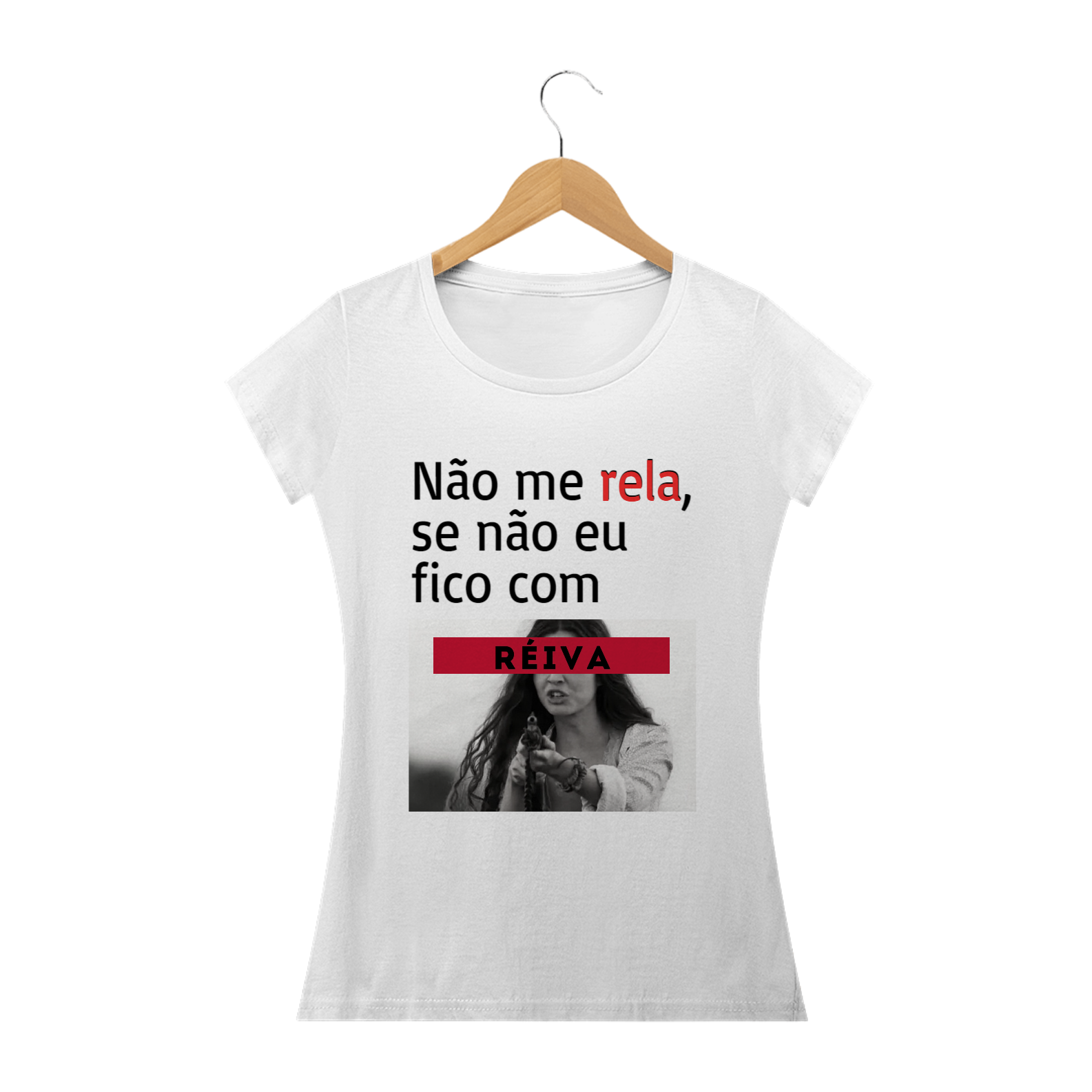 Nome do produto: T-shirt Feminina Branca e Colorida (letra preta) \