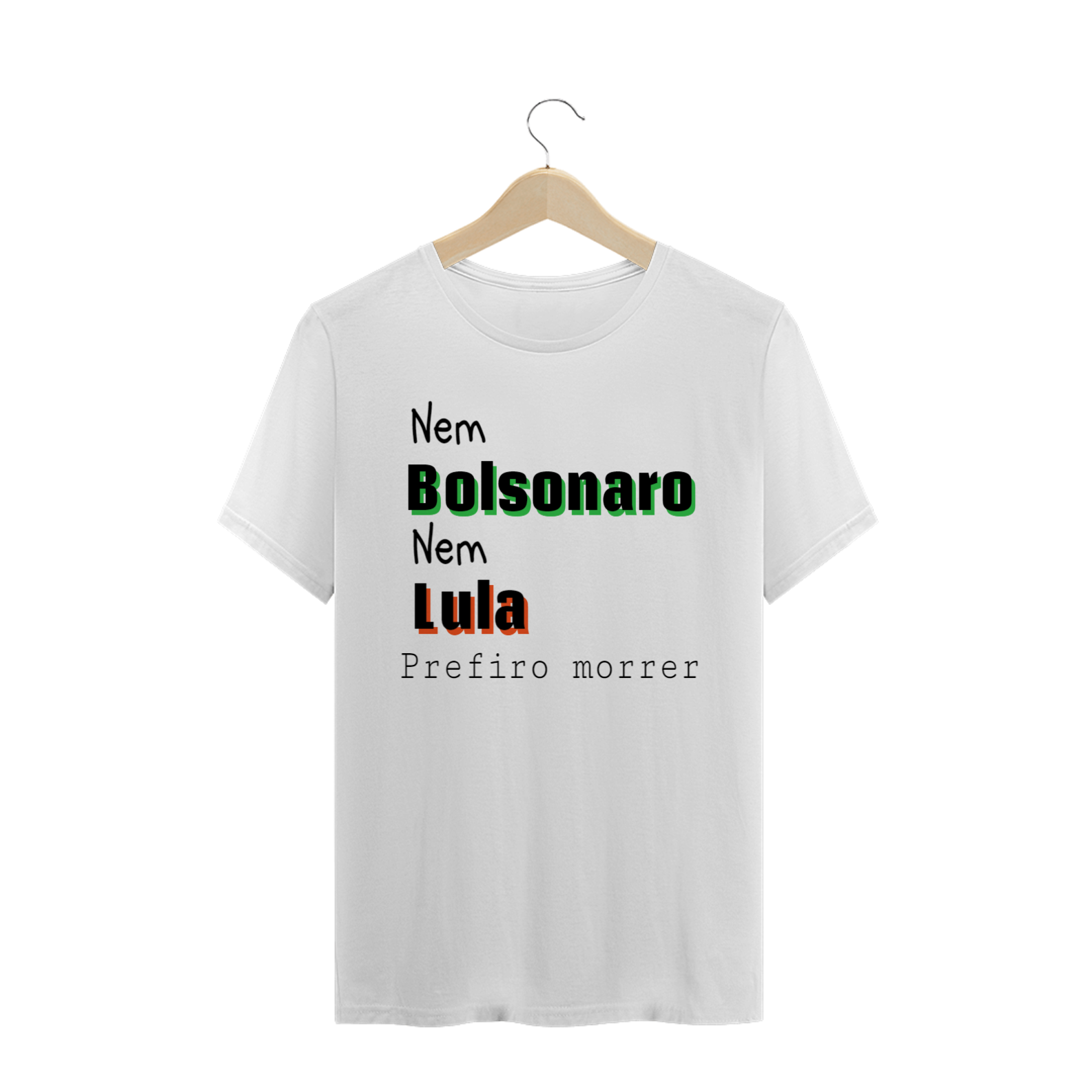 Nome do produto: T-shirt Masculina Branca e Colorida (letra preta) \