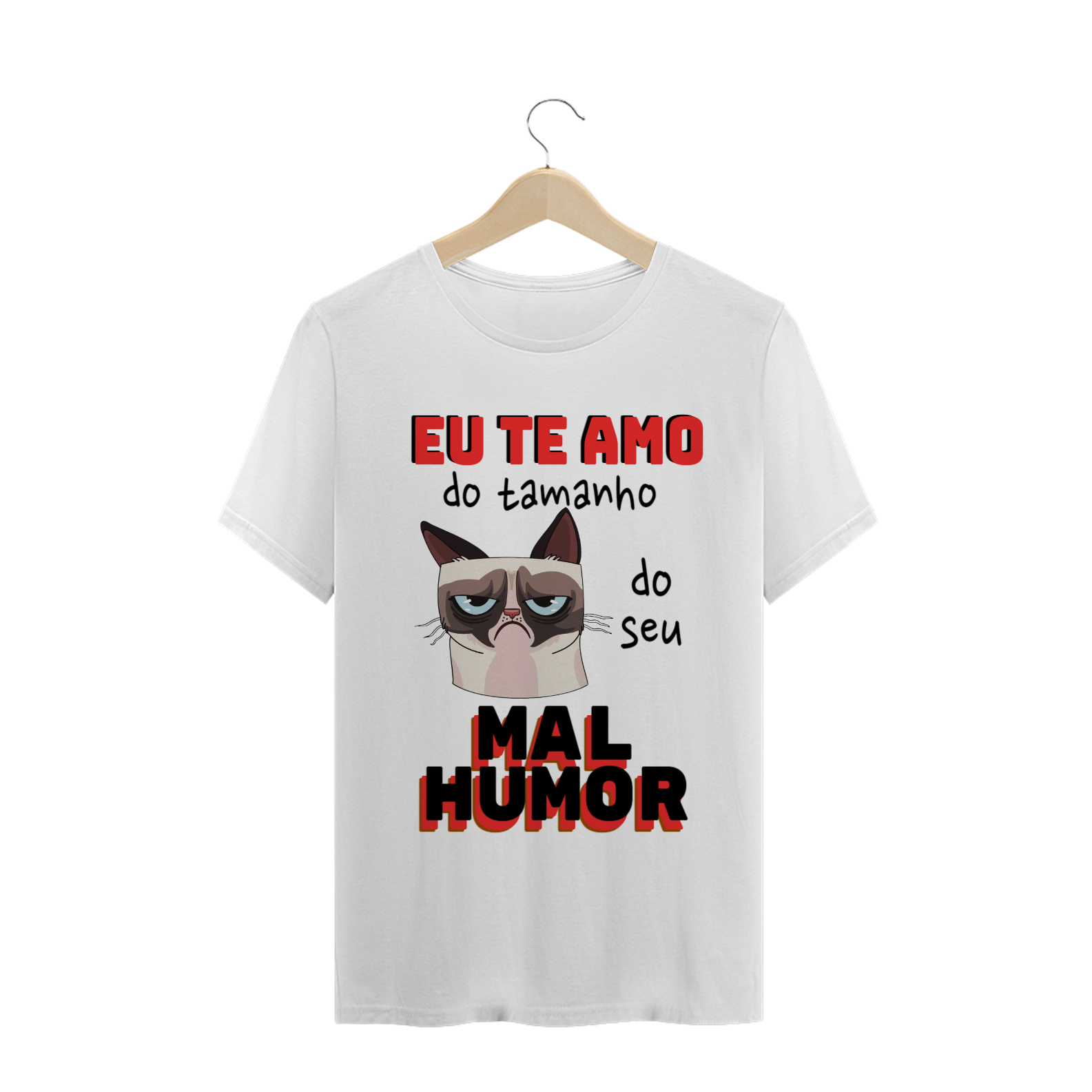 Nome do produto: T-shirt Masculina Branca e Colorida (letra vermelha) \