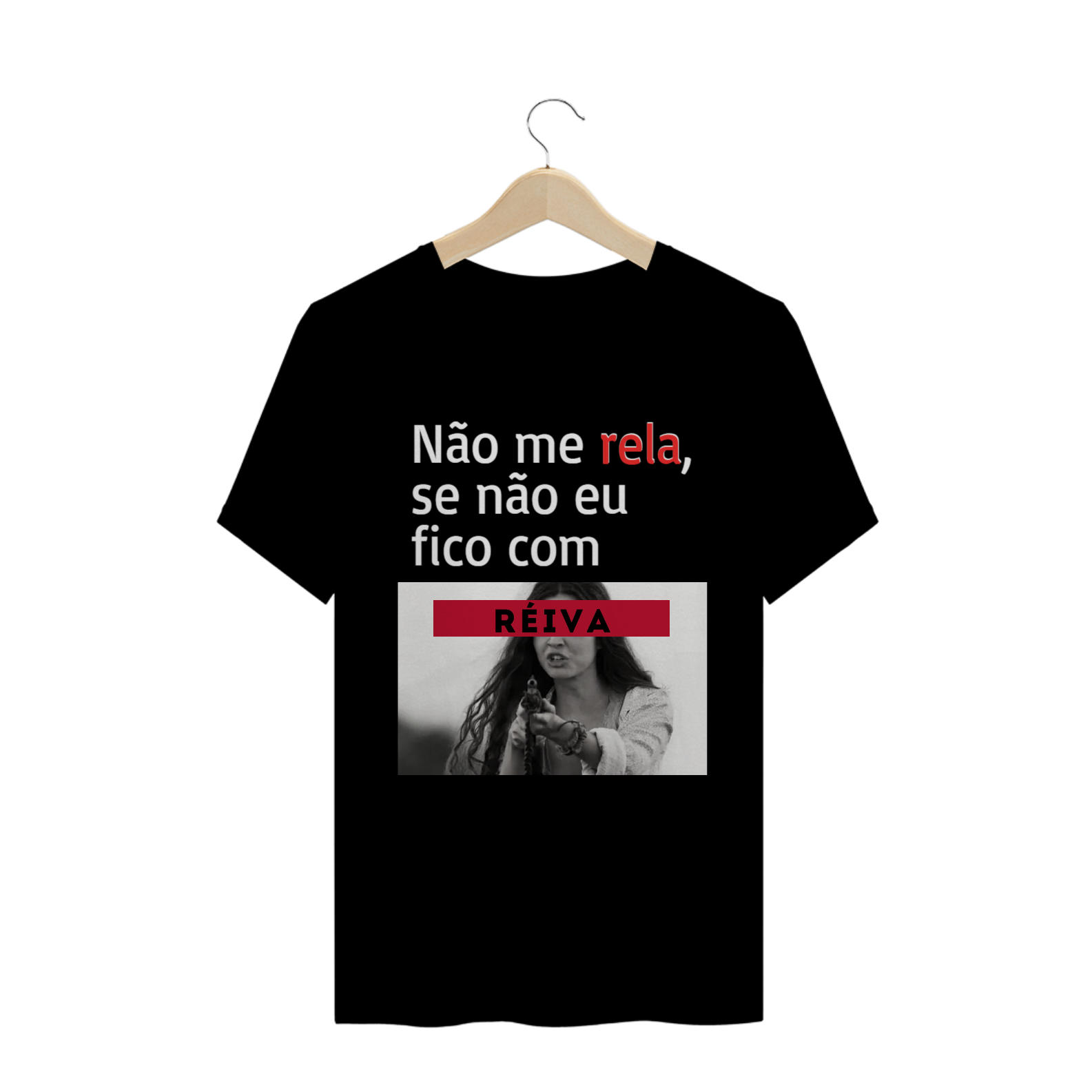 Nome do produto: T-shirt Masculina Preta e Colorida (letra branca) \