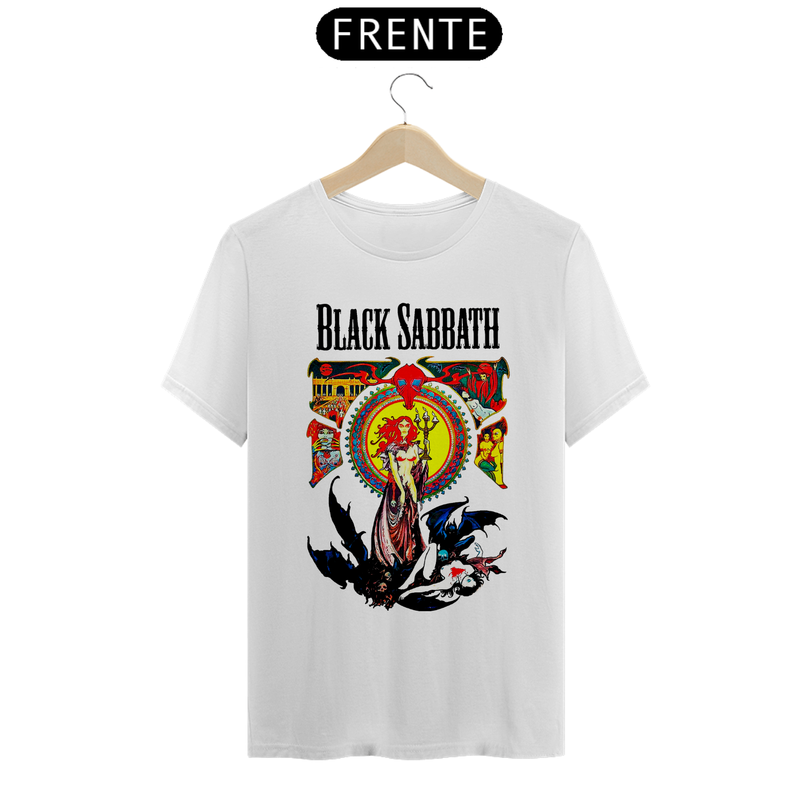 Camiseta Black Sabbath I 100% algodão quality