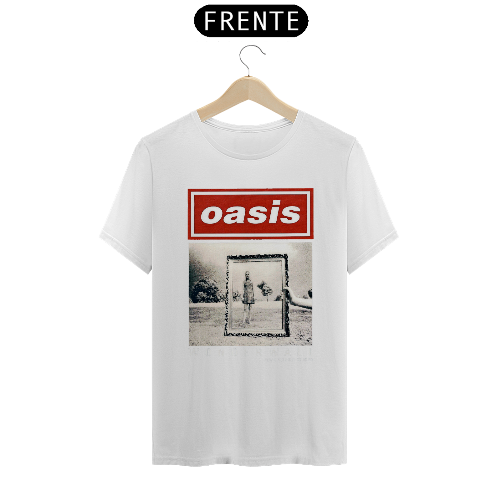 Camiseta Oasis Wonderwall 1995 100% algodão quality 