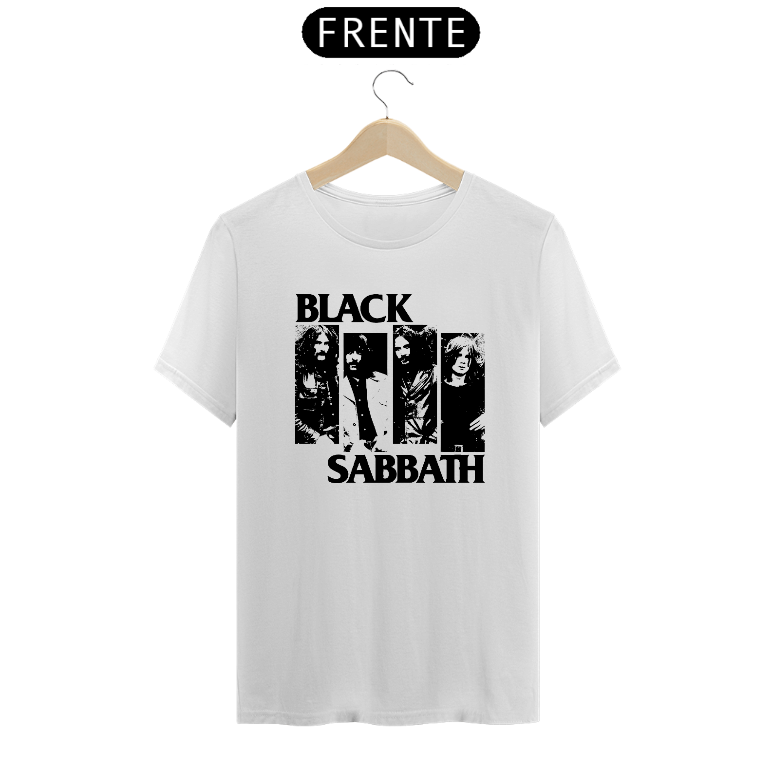 Camiseta Black Sabbath 100% algodão quality 