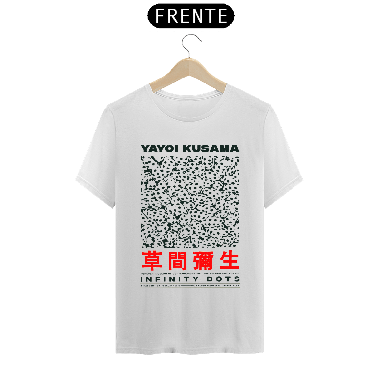 Camiseta Yayoi Kusama Infinity 2019 100% Algodão Prime