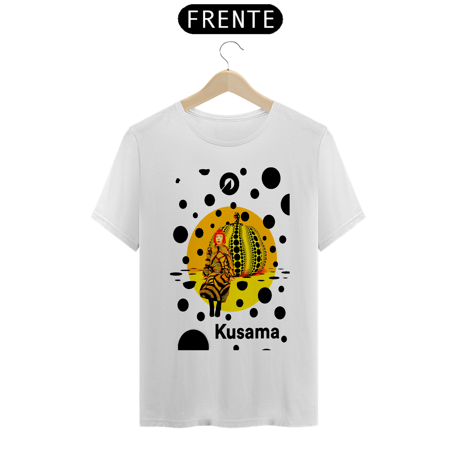 Camiseta Yayoi Kusama 2016 100% algodão quality