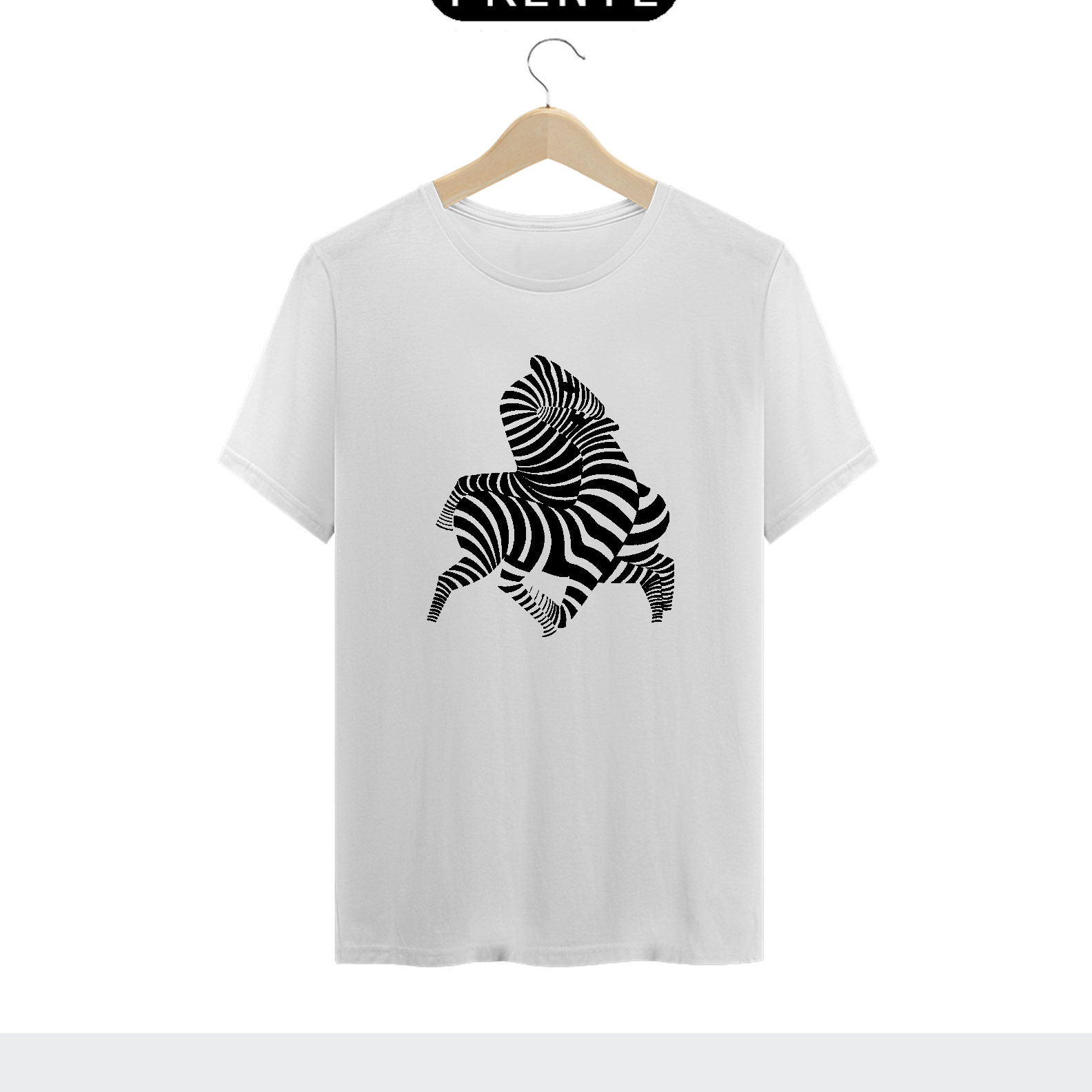 Camiseta Vasarely Zebras Algodão Prime