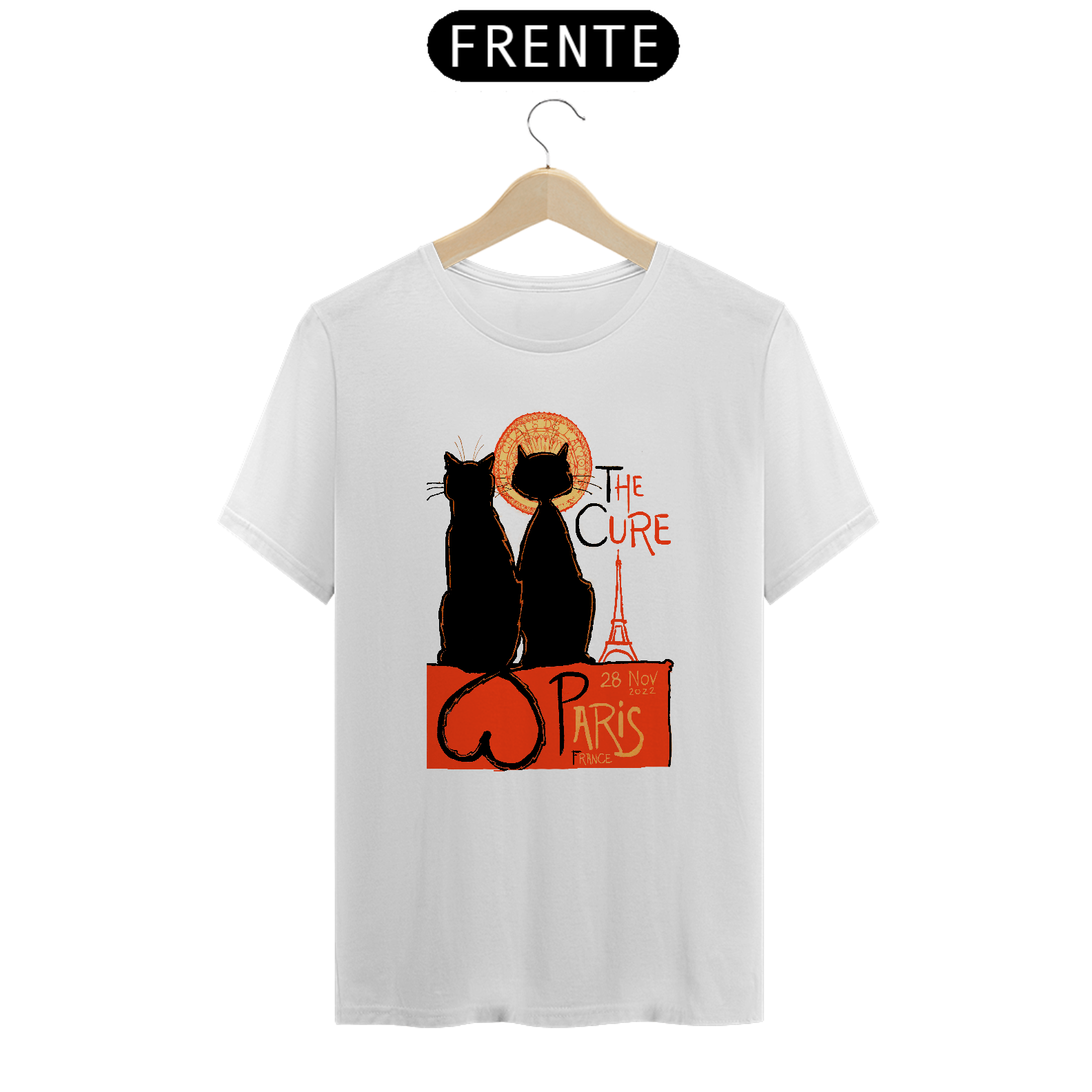 Camiseta The Cure França 2022 Algodão Prime