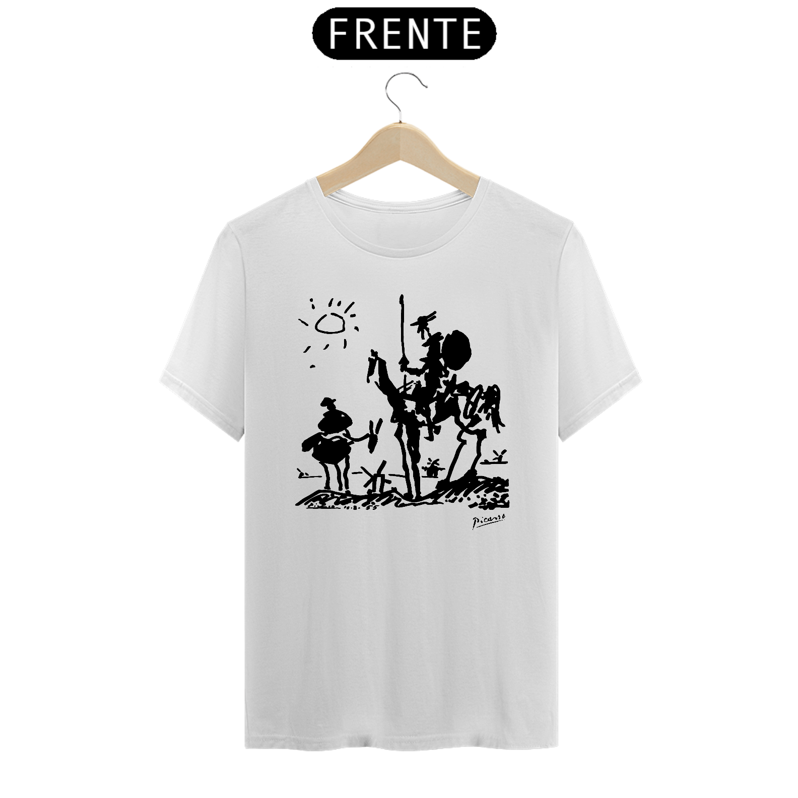 Camiseta Picasso Dom Quixote Algodão Prime 