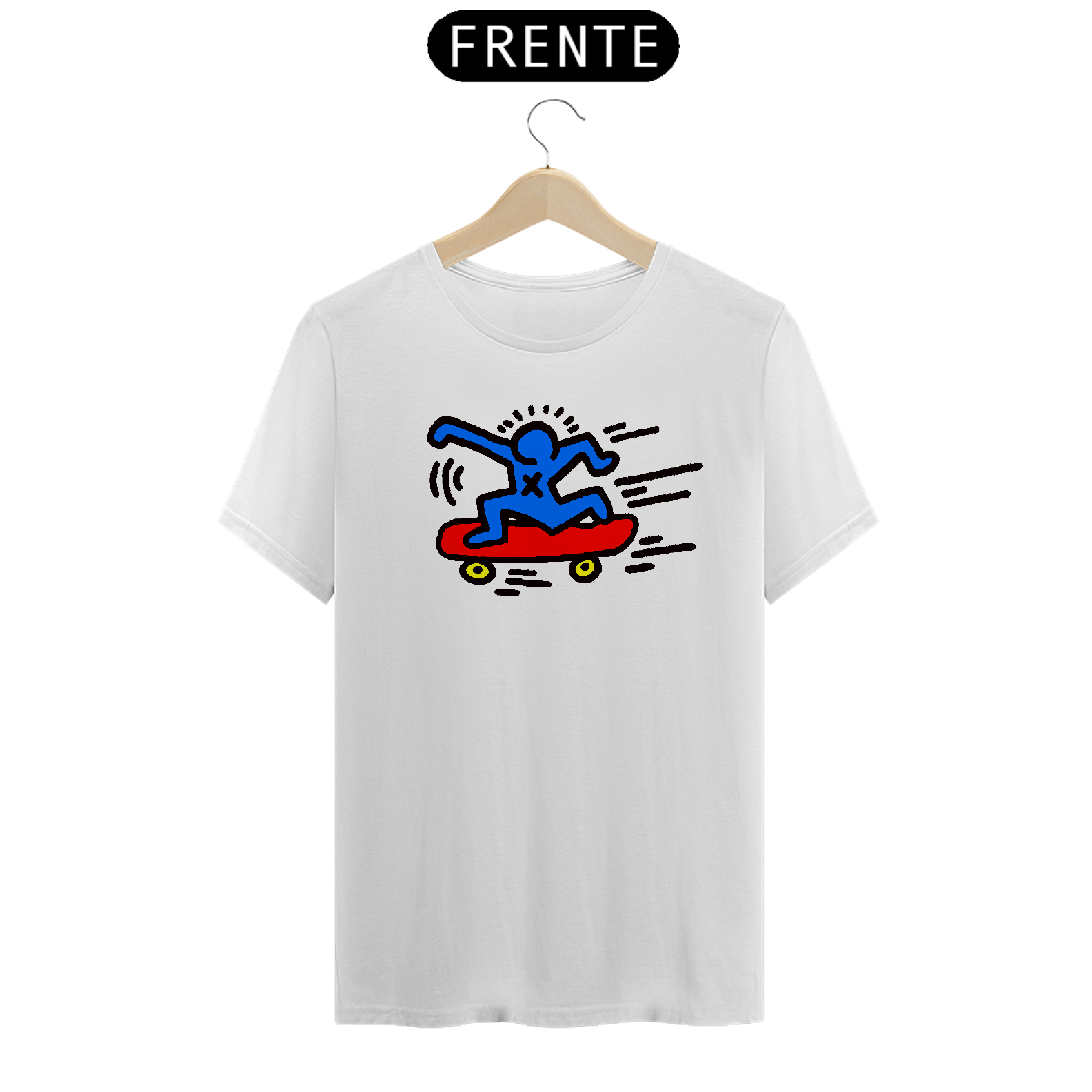Camiseta Keith Haring Skate Algodão Pirme
