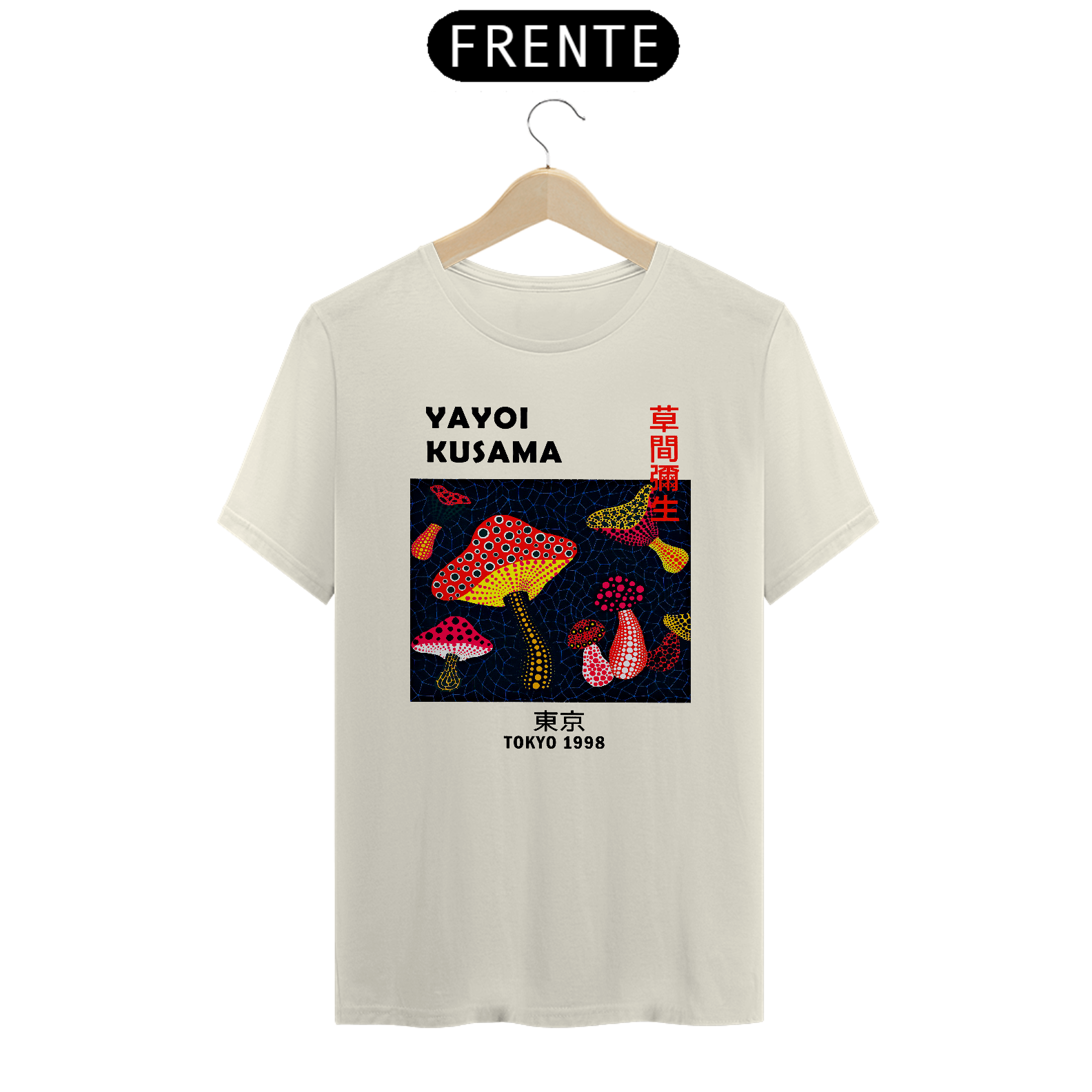 Camiseta Yayoi Kusama Tokio 1998 Algodão Prime