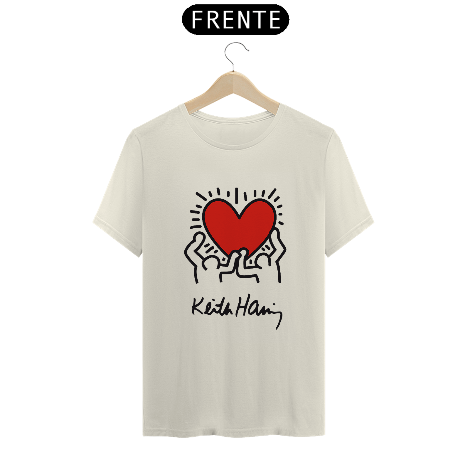 Camiseta Keith Haring Amor Algodão Prime 