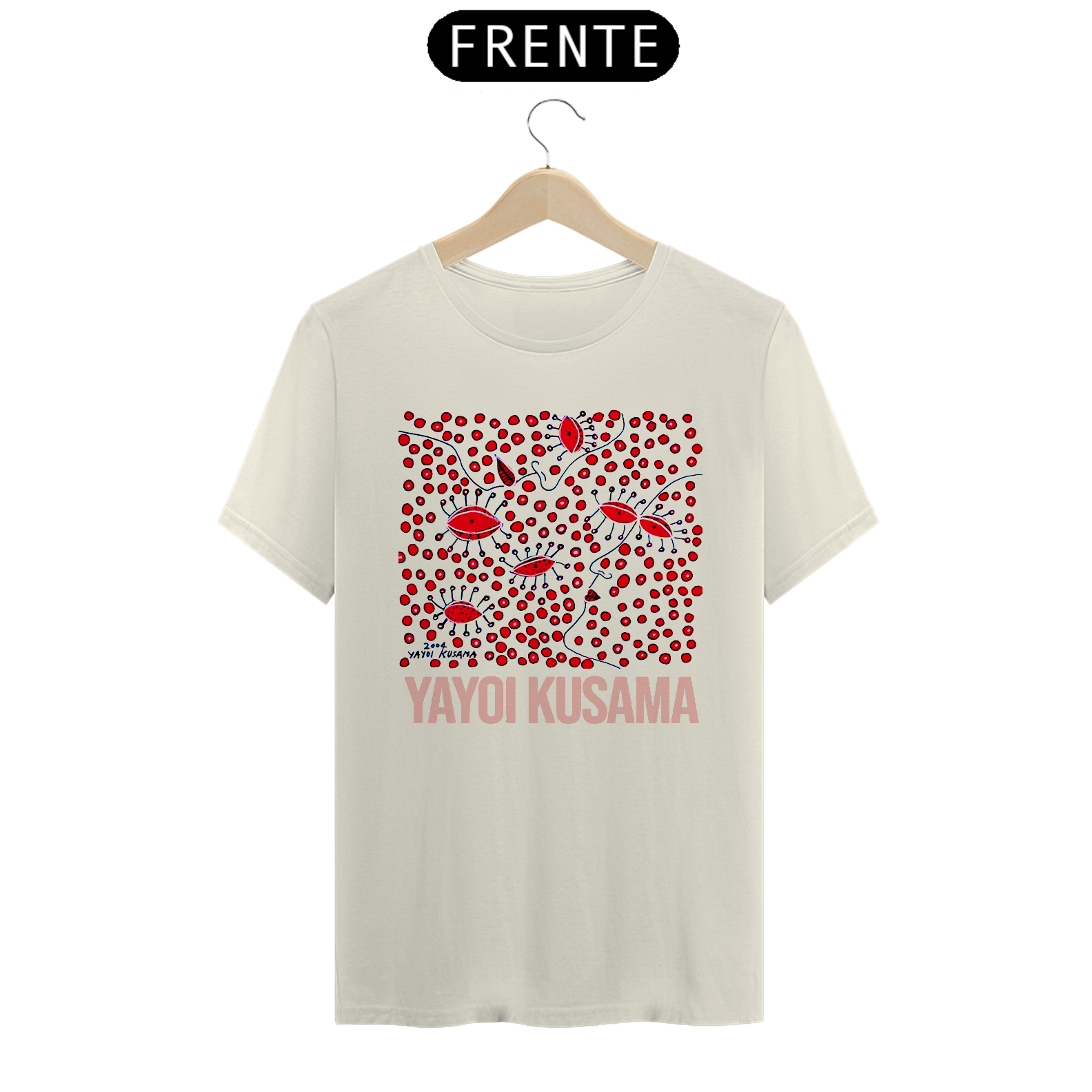 Camiseta Yayoi Kusama Red Algodão Prime