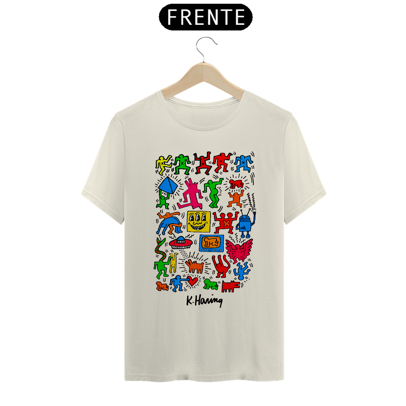 Camiseta Keith Haring Composição Algodão Prime