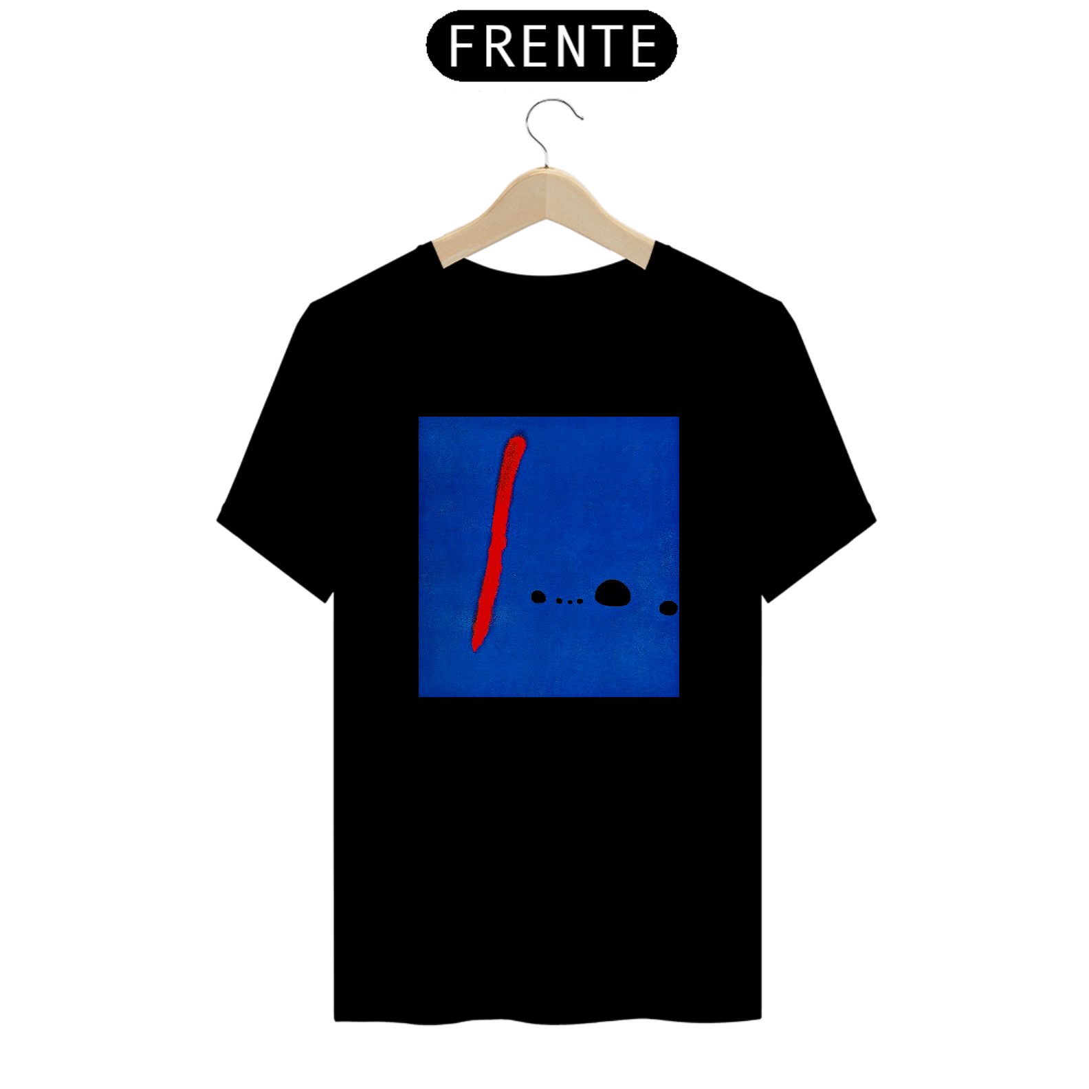 Camiseta Miró Azul Algodão Prime