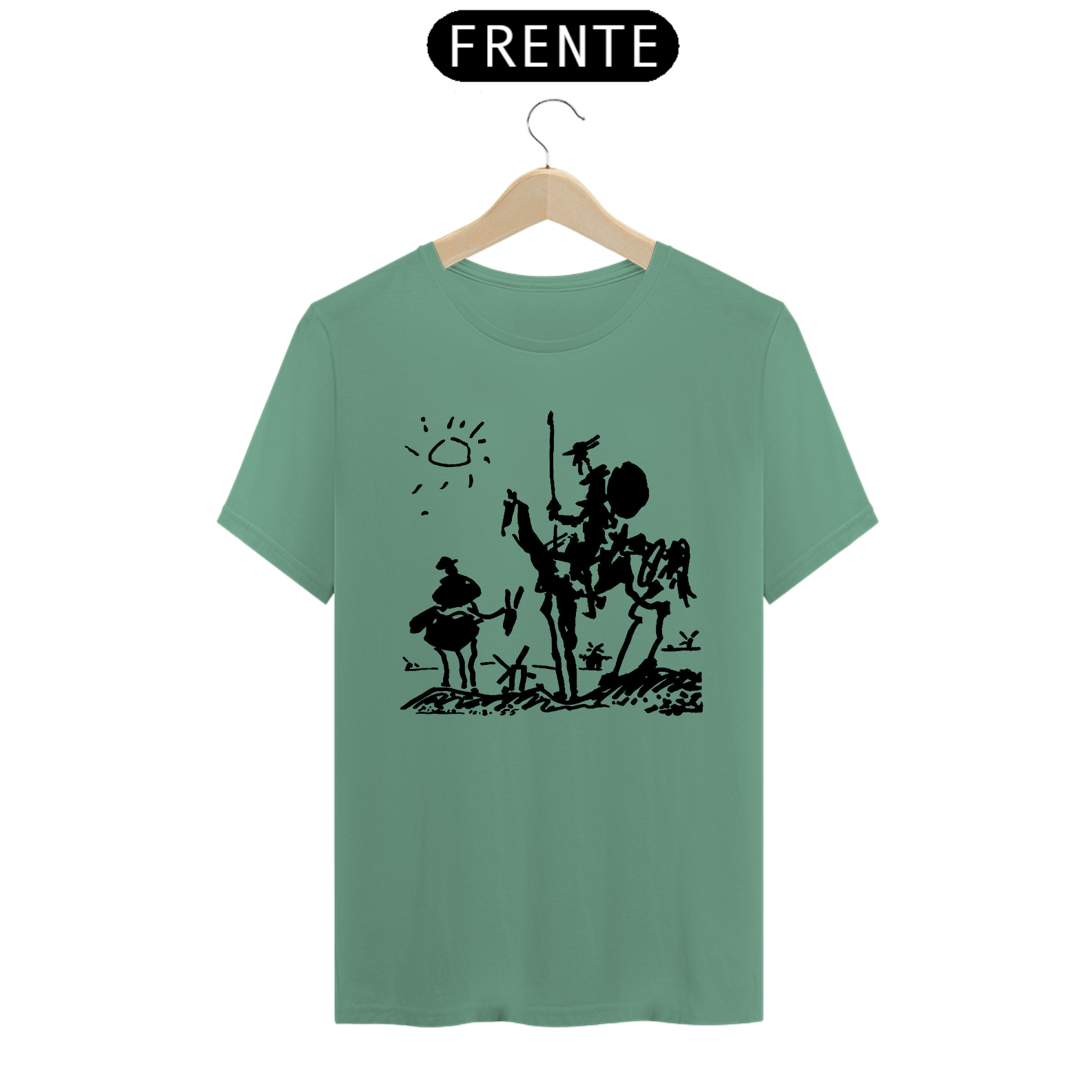 Camiseta Picasso Dom Quixote estonada