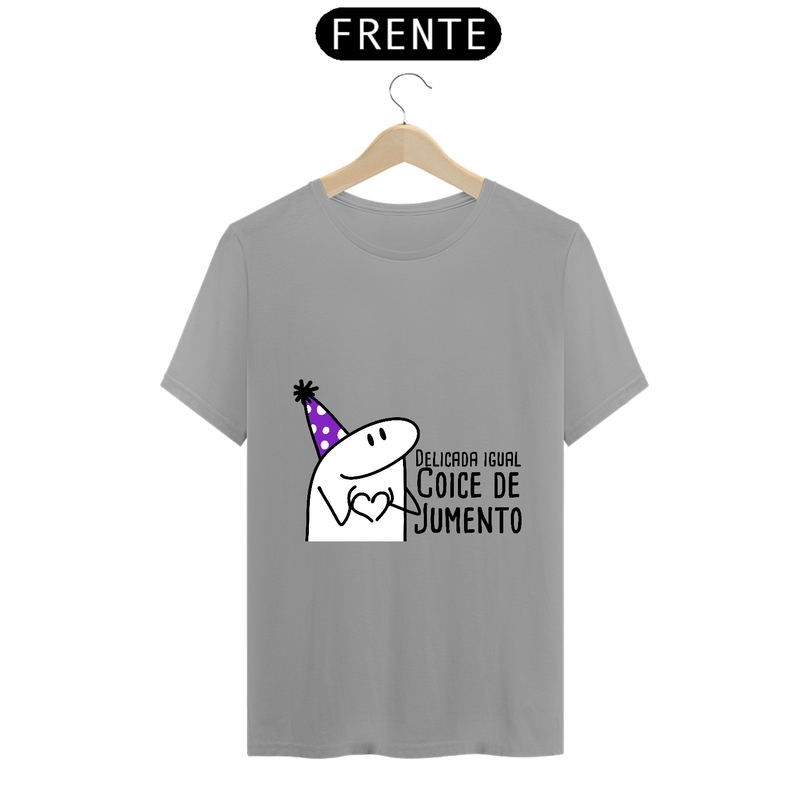 Nome do produto: T-Shirt Q -  Delicada igual um coice de jumento
