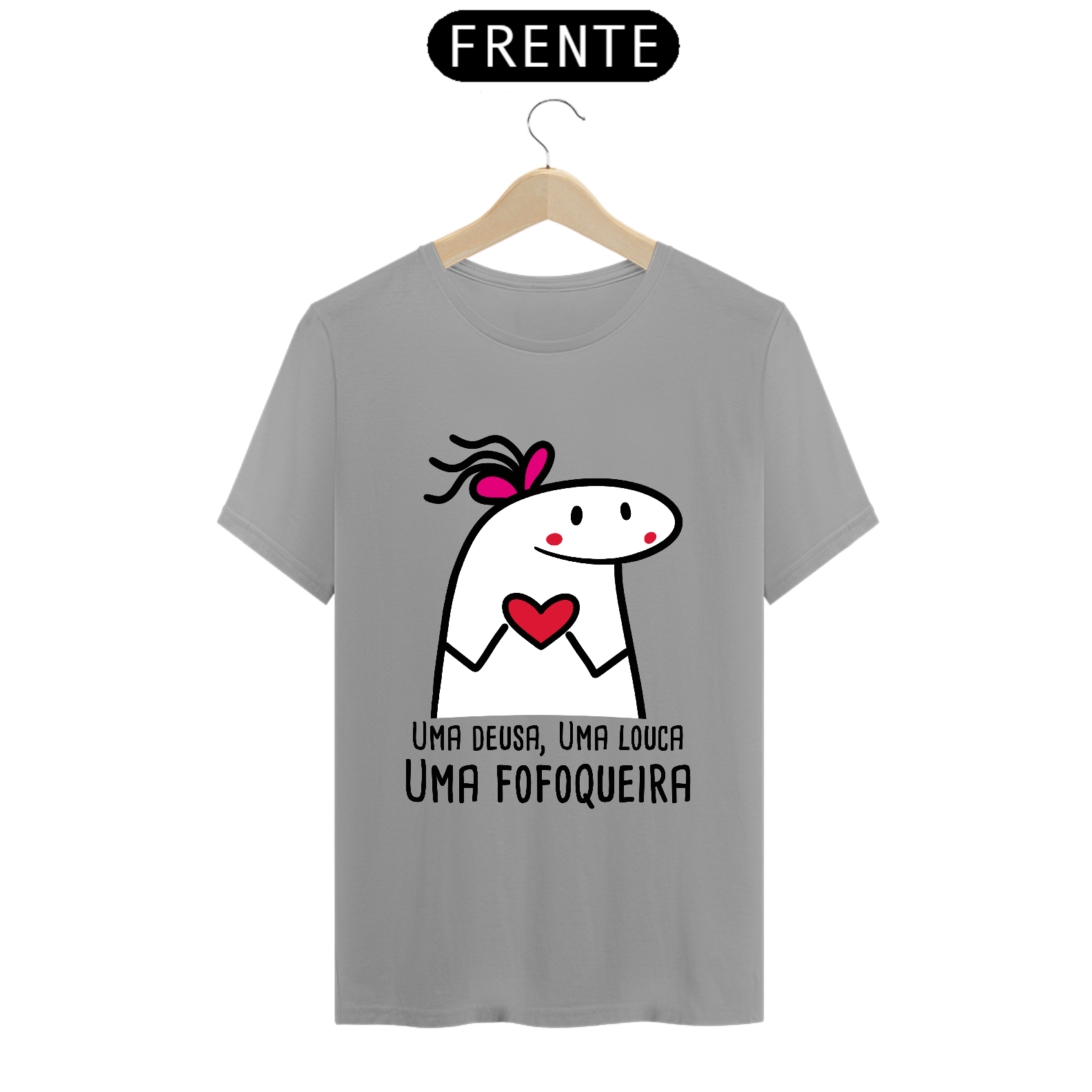 Nome do produto: T-Shirt Q -  Uma deusa, uma louca, uma fofoqueira