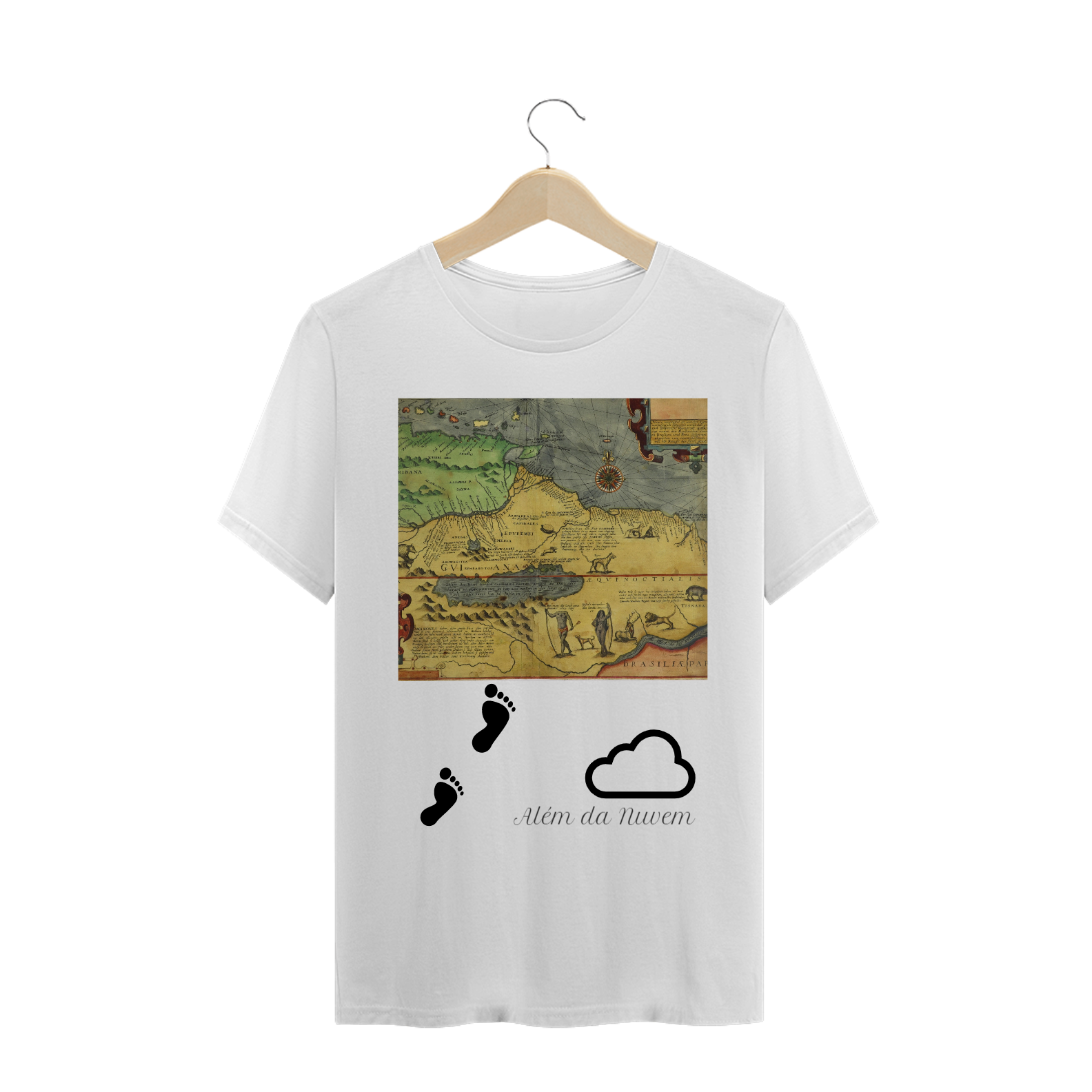 Nome do produto: Camiseta Mapa Lago Parima