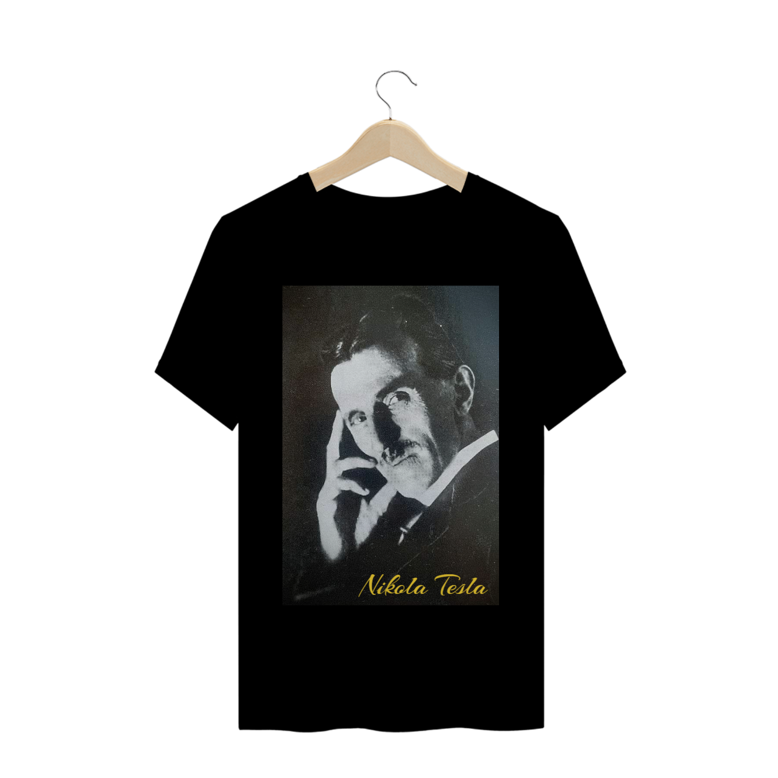 Nome do produto: Camiseta Prime Nikola Tesla Retrato