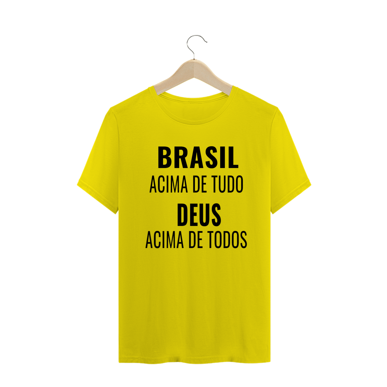 Nome do produto: Camiseta Brasil acima de tudo, Deus acima de todos