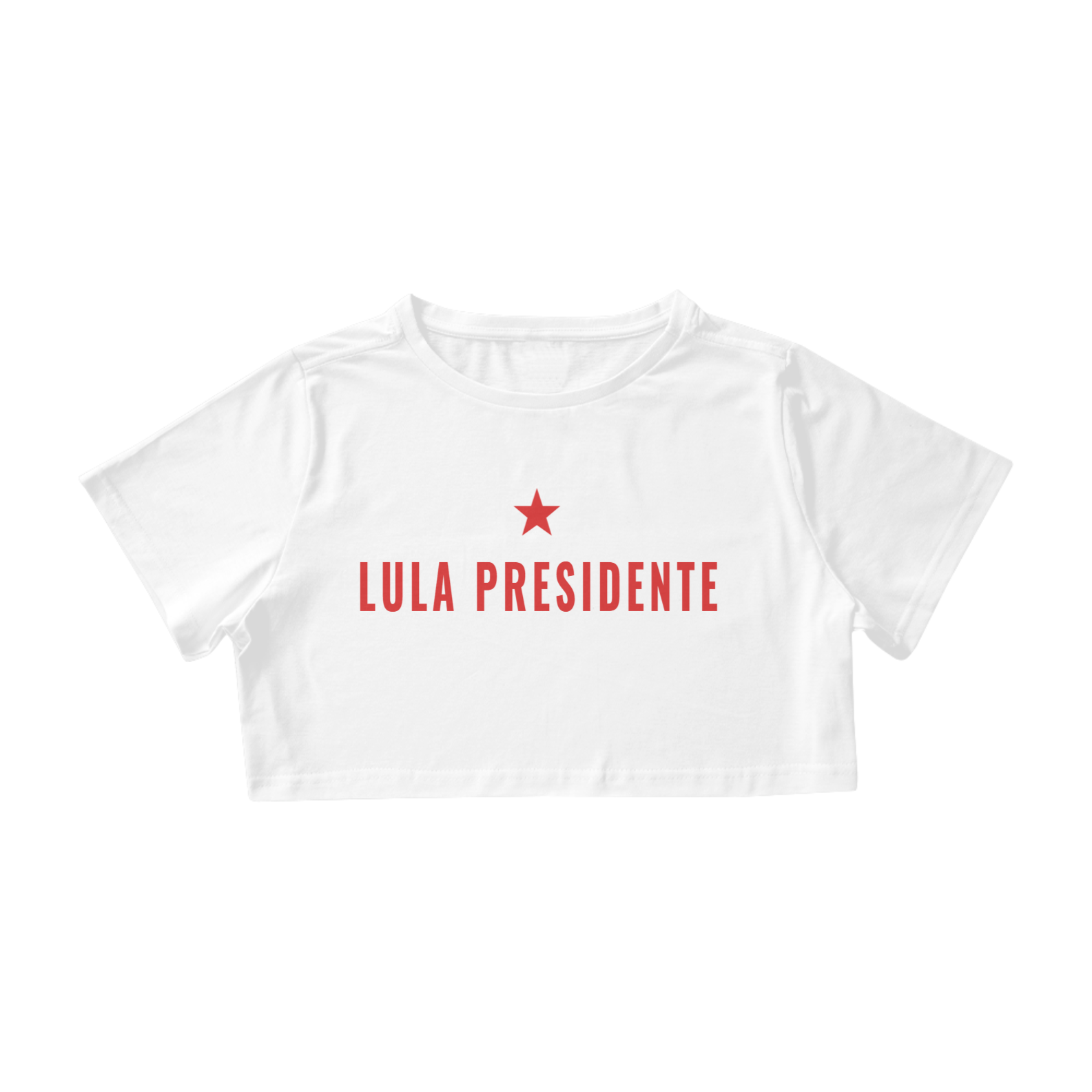 Nome do produto: Cropped Unissex Lula Presidente