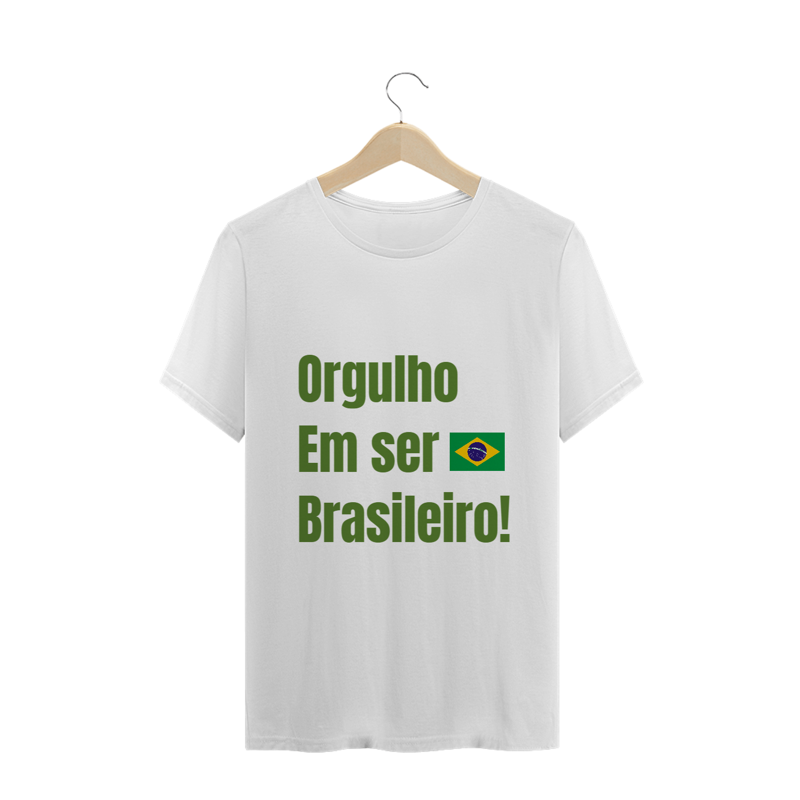 Nome do produto: Camiseta Orgulho em ser brasileiro